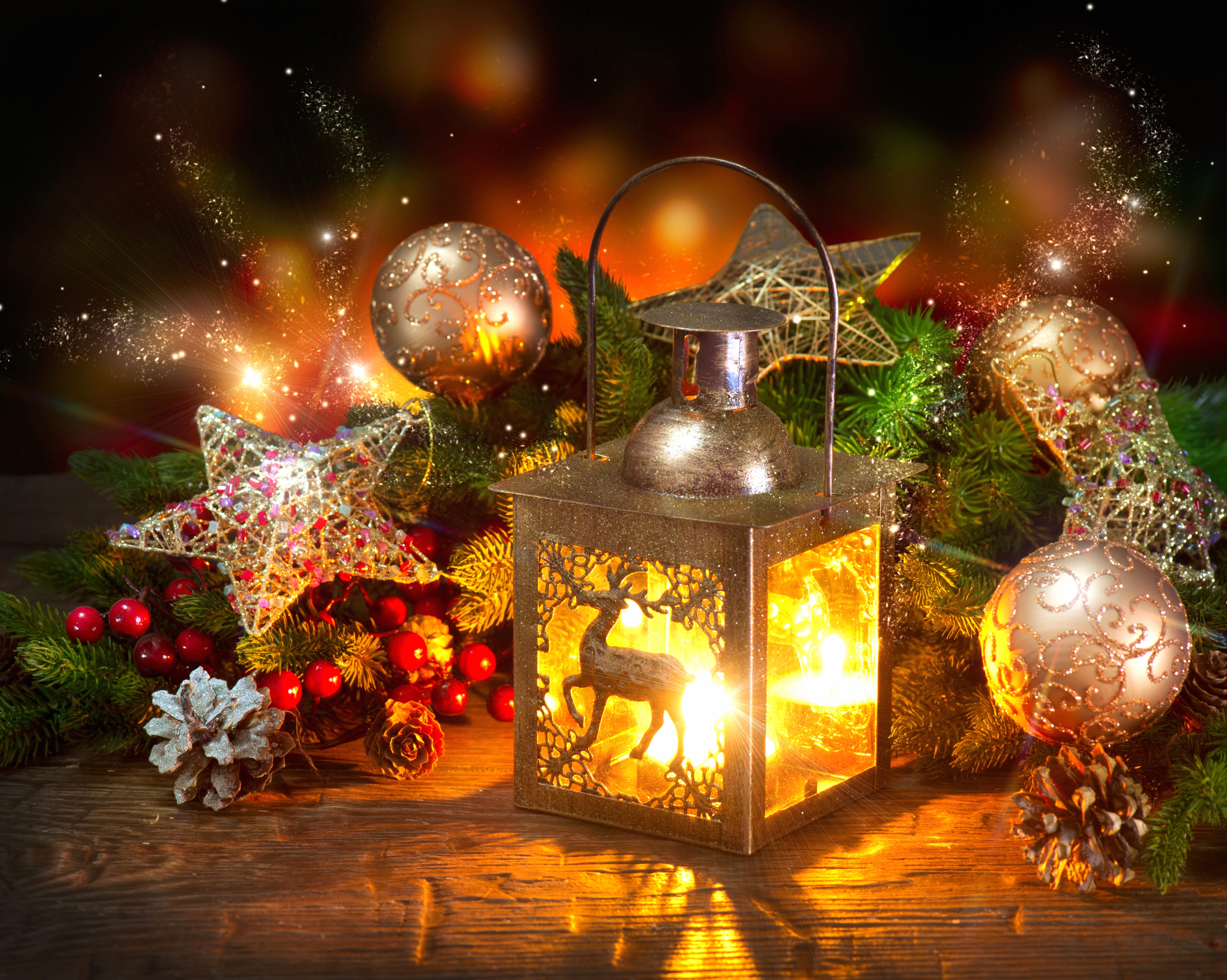 Magical Christmas Lantern A HD Holiday Decoration wallpapers HD quality