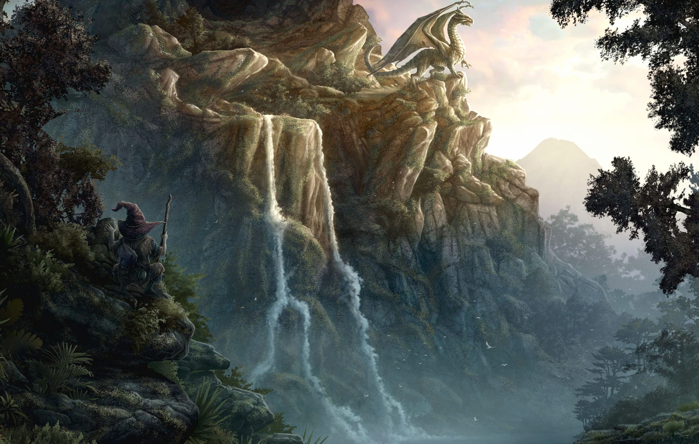 Majestic Dragon Haven - Fantasy wallpapers HD quality