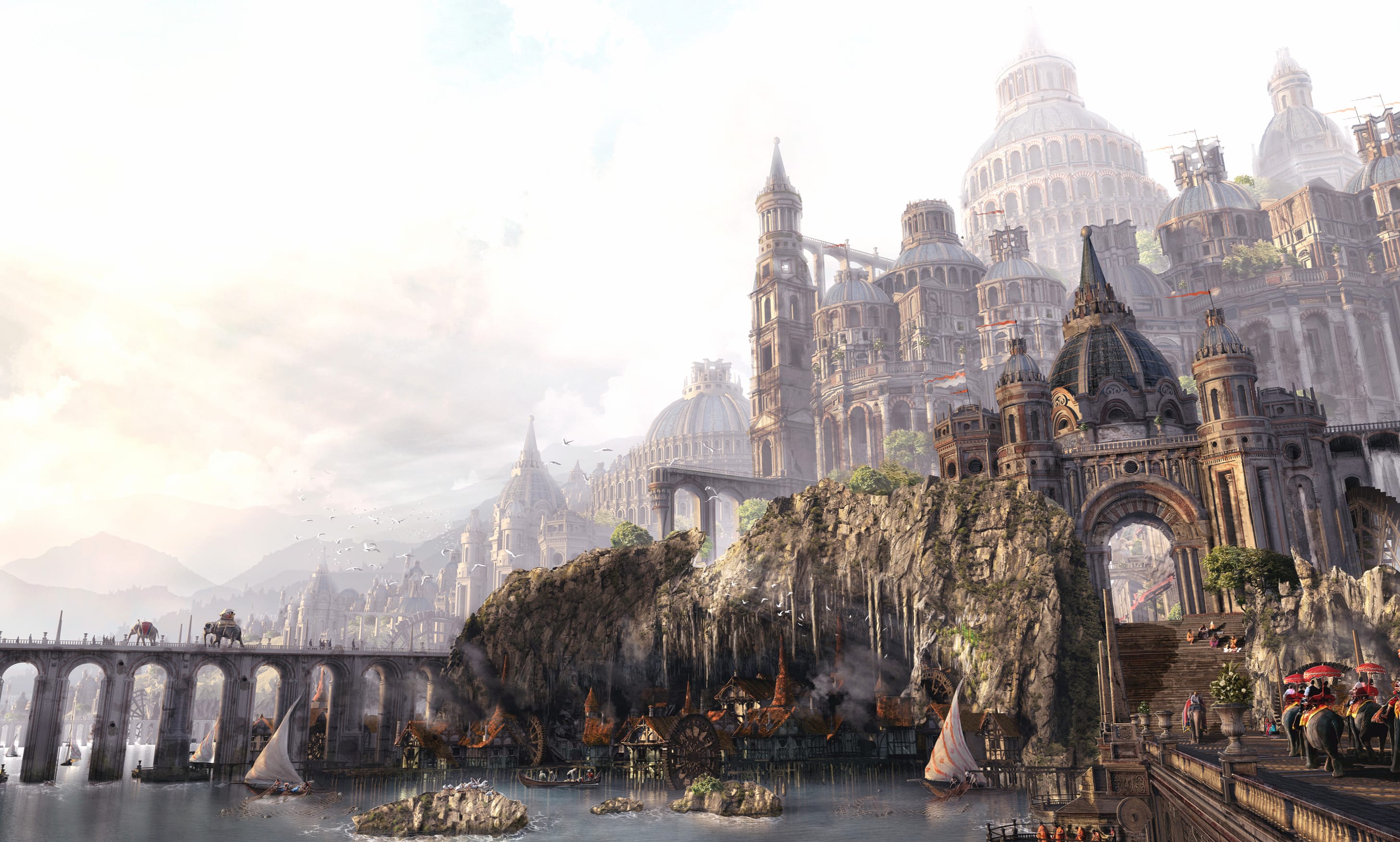 Majestic Fantasy City - wallpapers HD quality