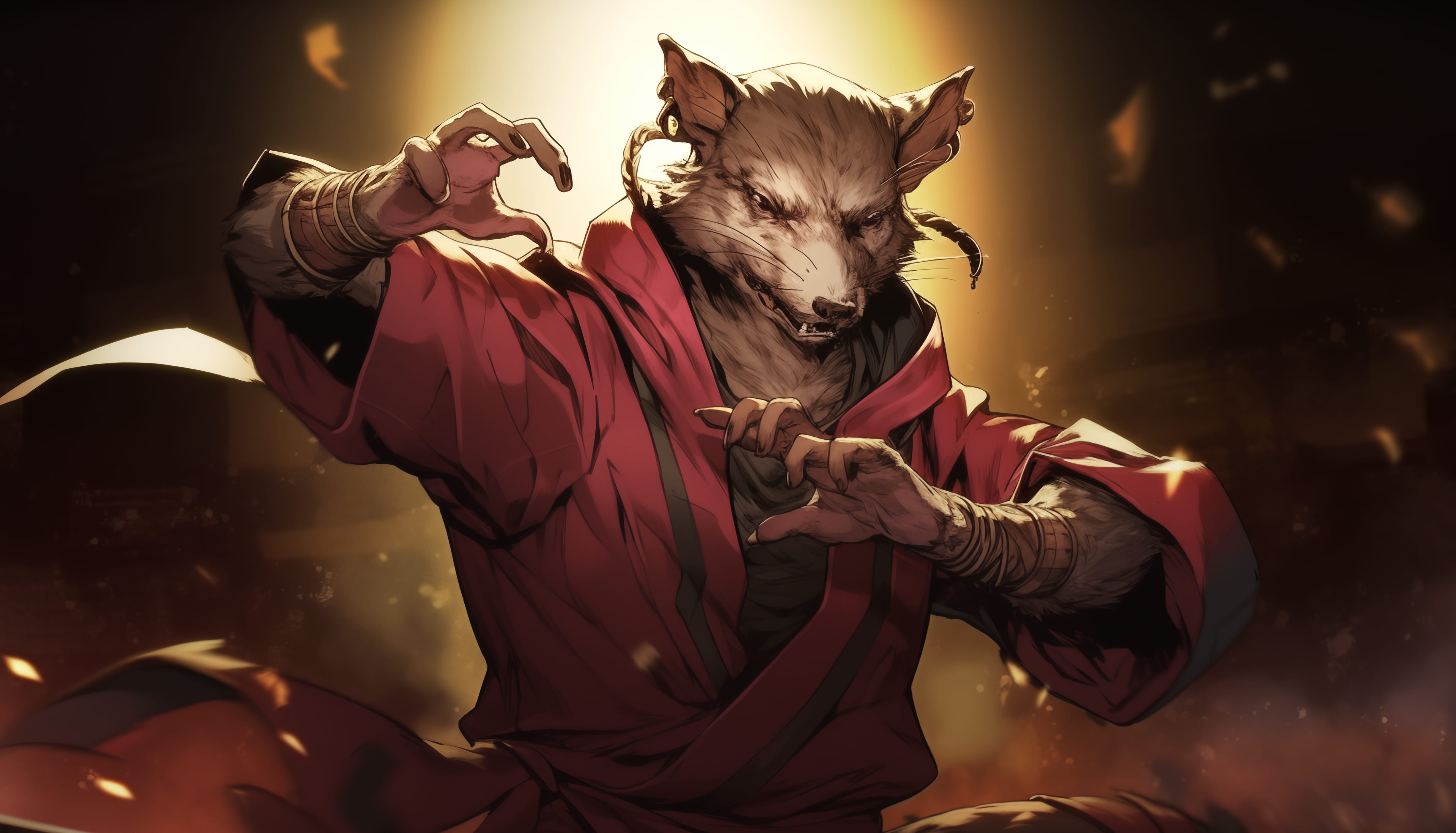 Master Splinter - Ninja Turtles Guru at 640 x 960 iPhone 4 size wallpapers HD quality