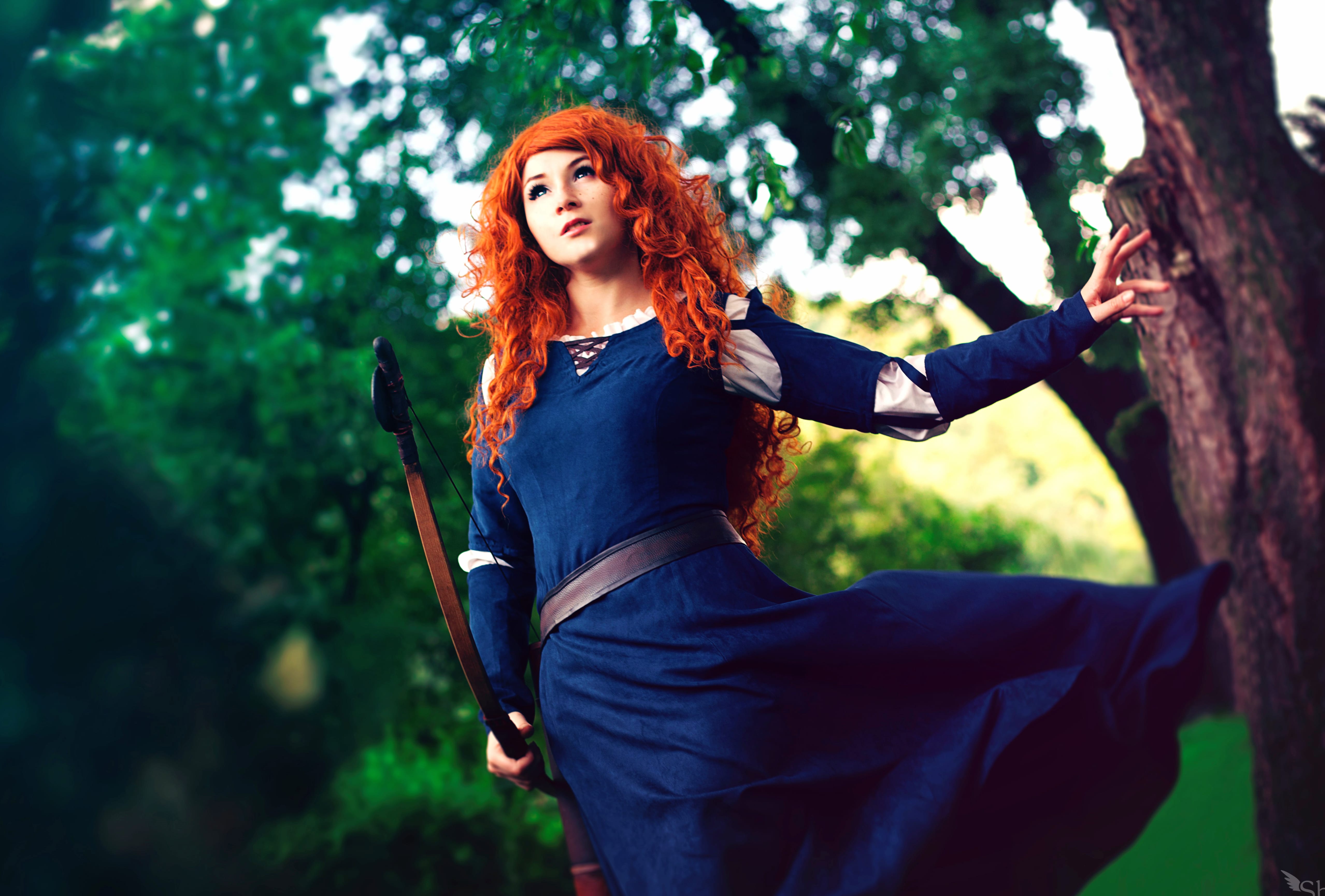 Merida Cosplay in Nature - wallpapers HD quality