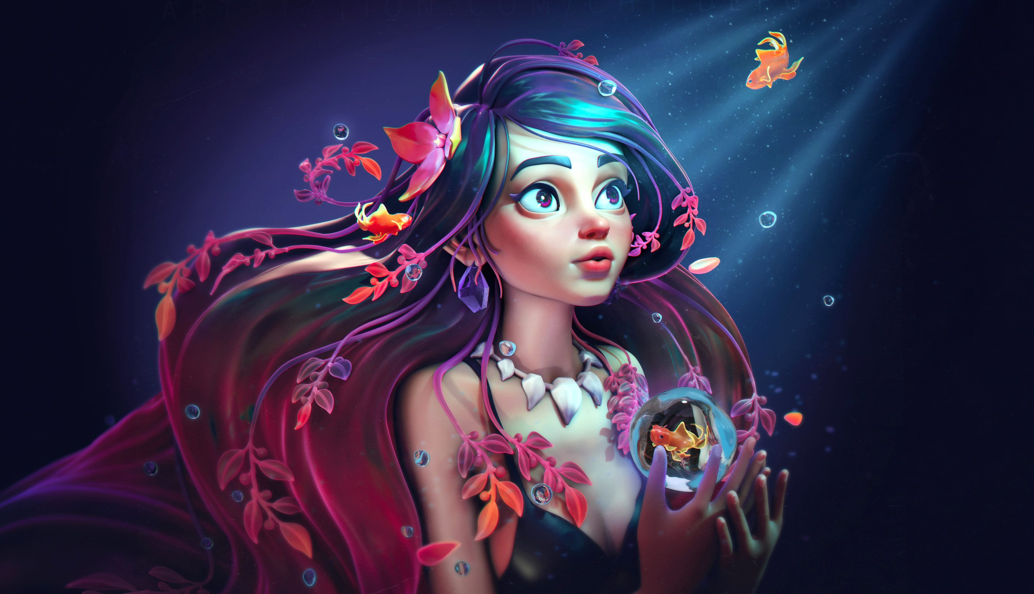 Mermaid Fantasy artwork wallpapers HD quality