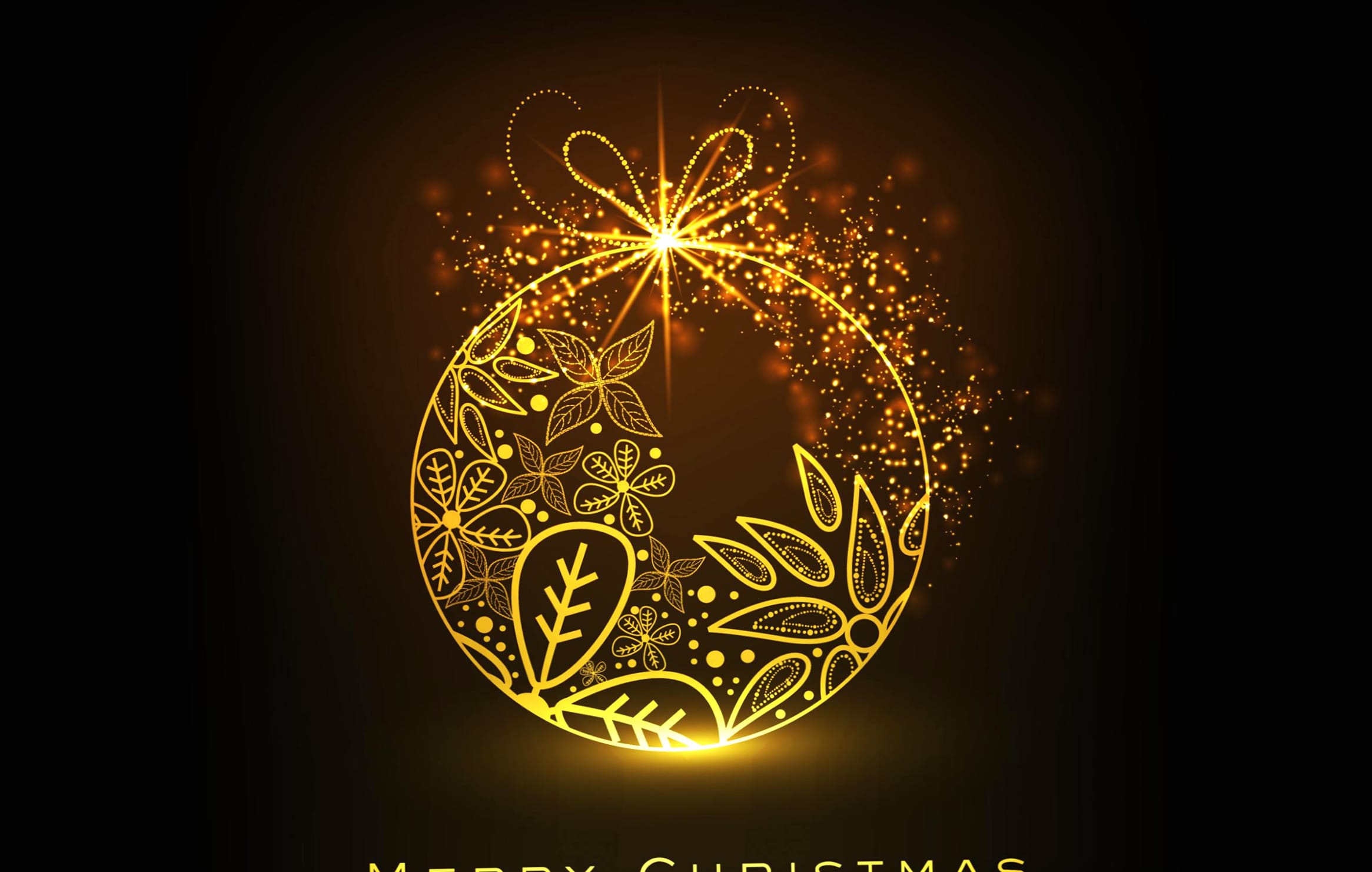 Merry Christmas Minimalist Bauble at 320 x 480 iPhone size wallpapers HD quality