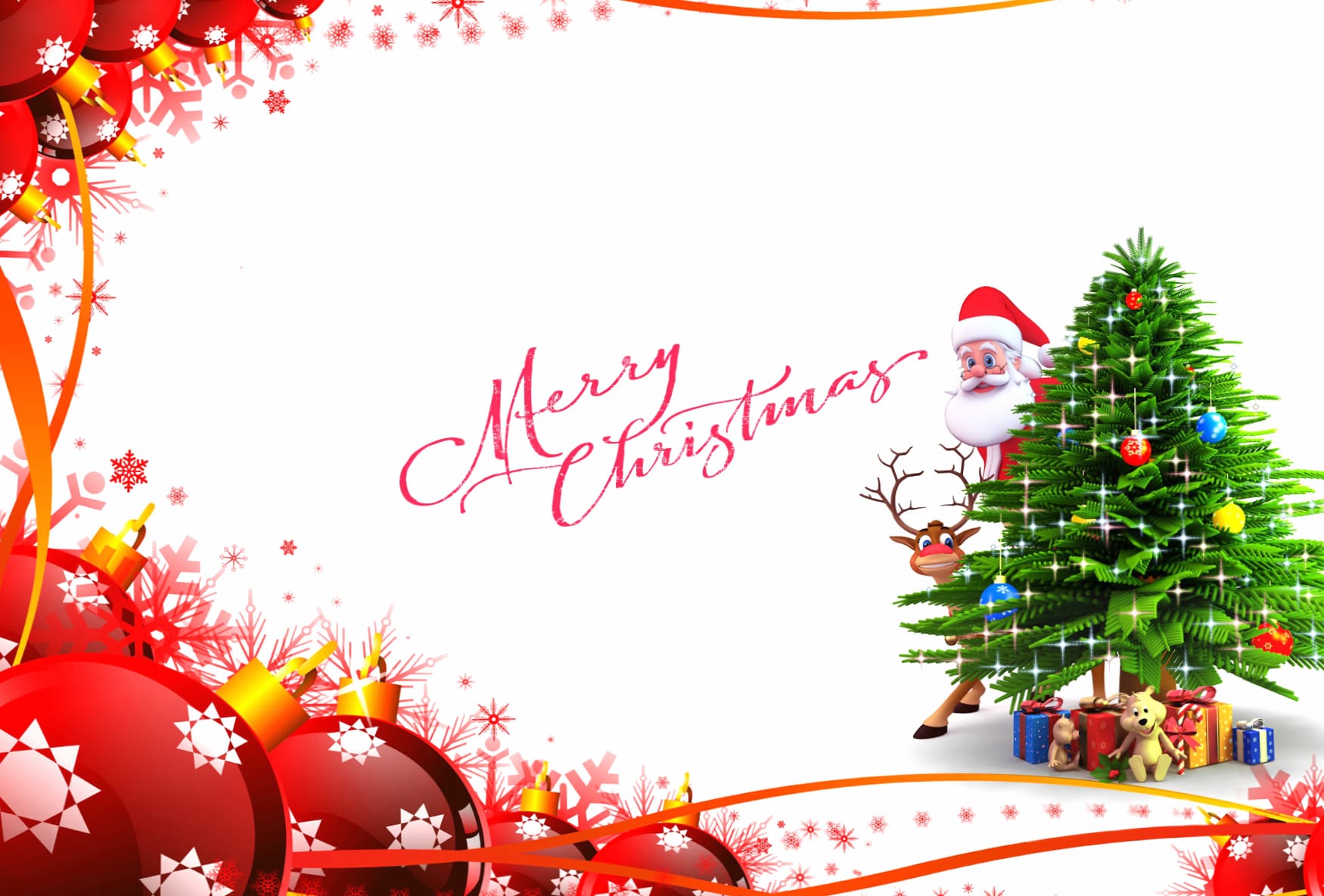 Merry Christmas Santa Christmas Ornaments Christmas Tree Holiday Christmas wallpapers HD quality