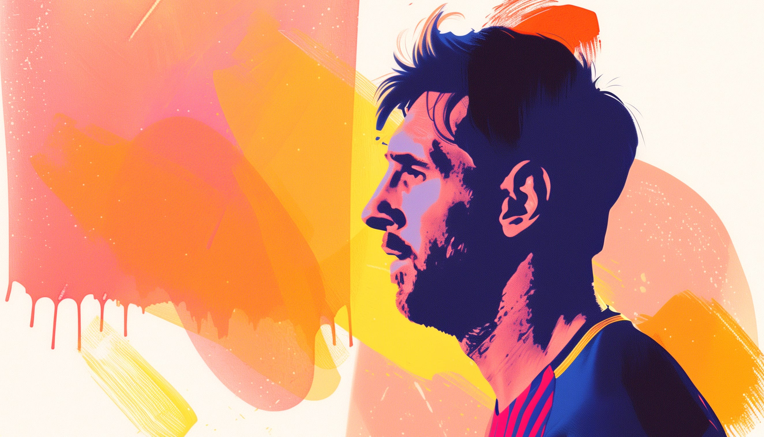 Messi Magic Vibrant Sports wallpapers HD quality