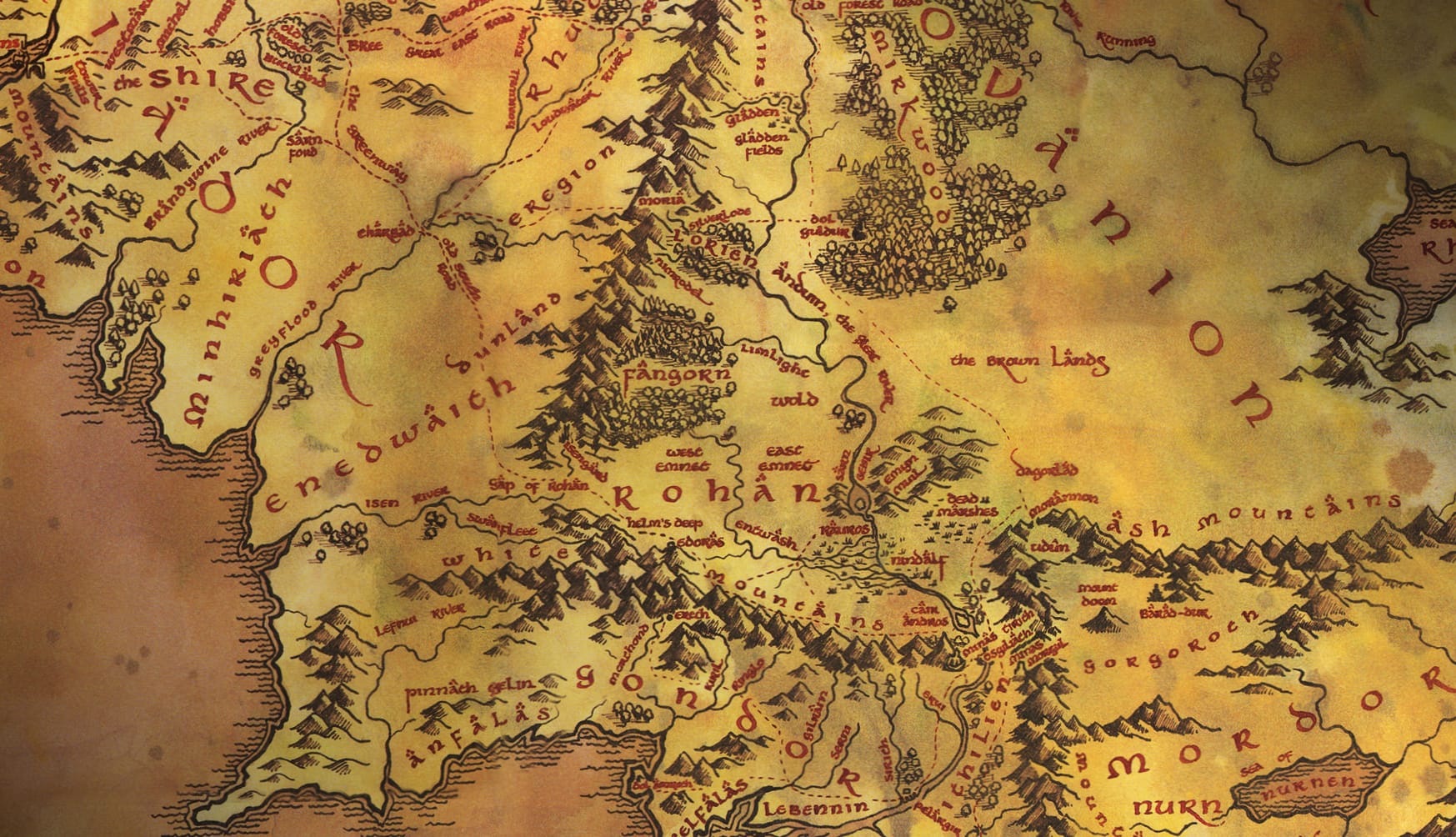 Middle Earth Map for Free wallpapers HD quality