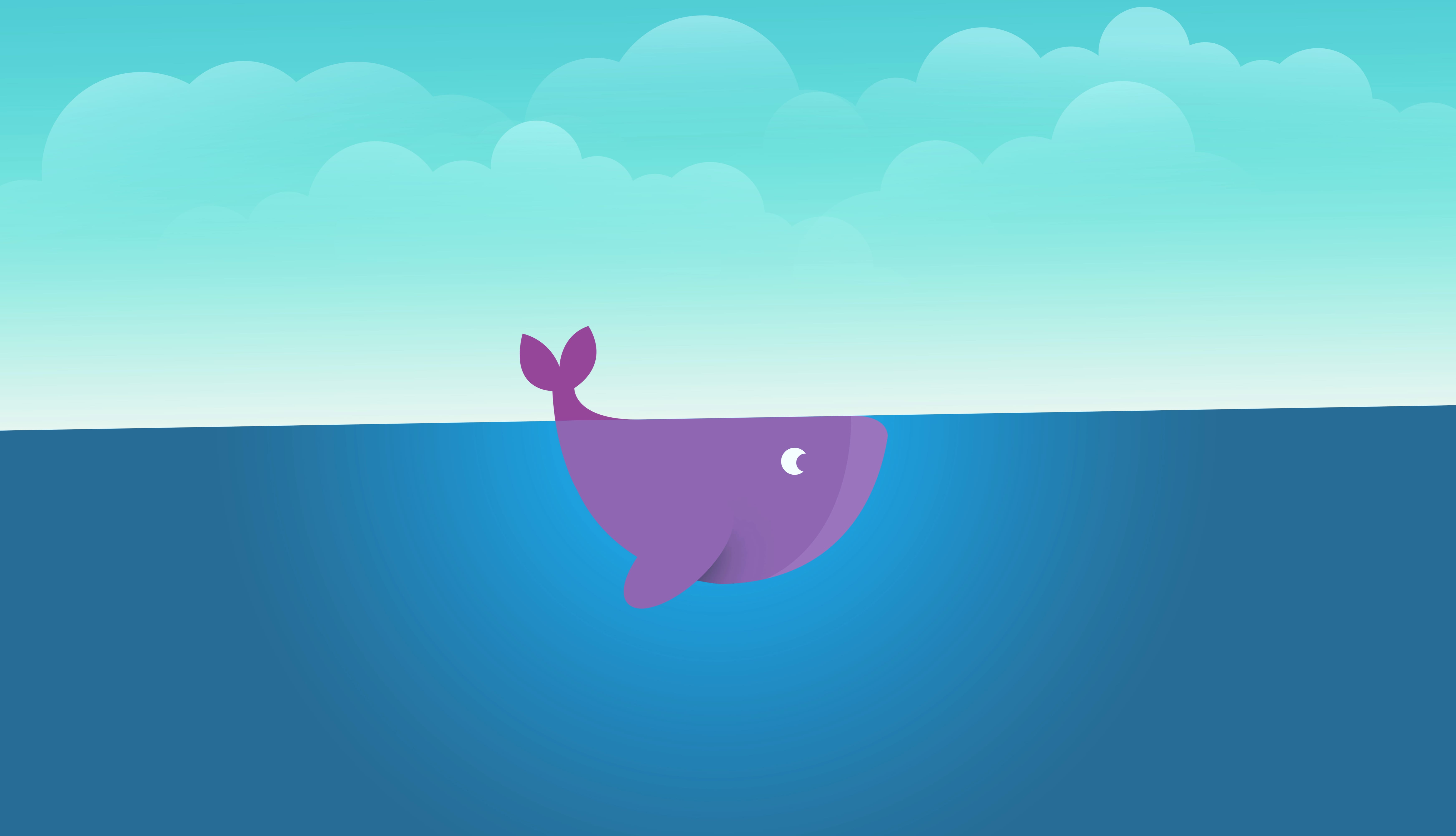 Minimalist Fantasy Whale 8k Ultra wallpapers HD quality