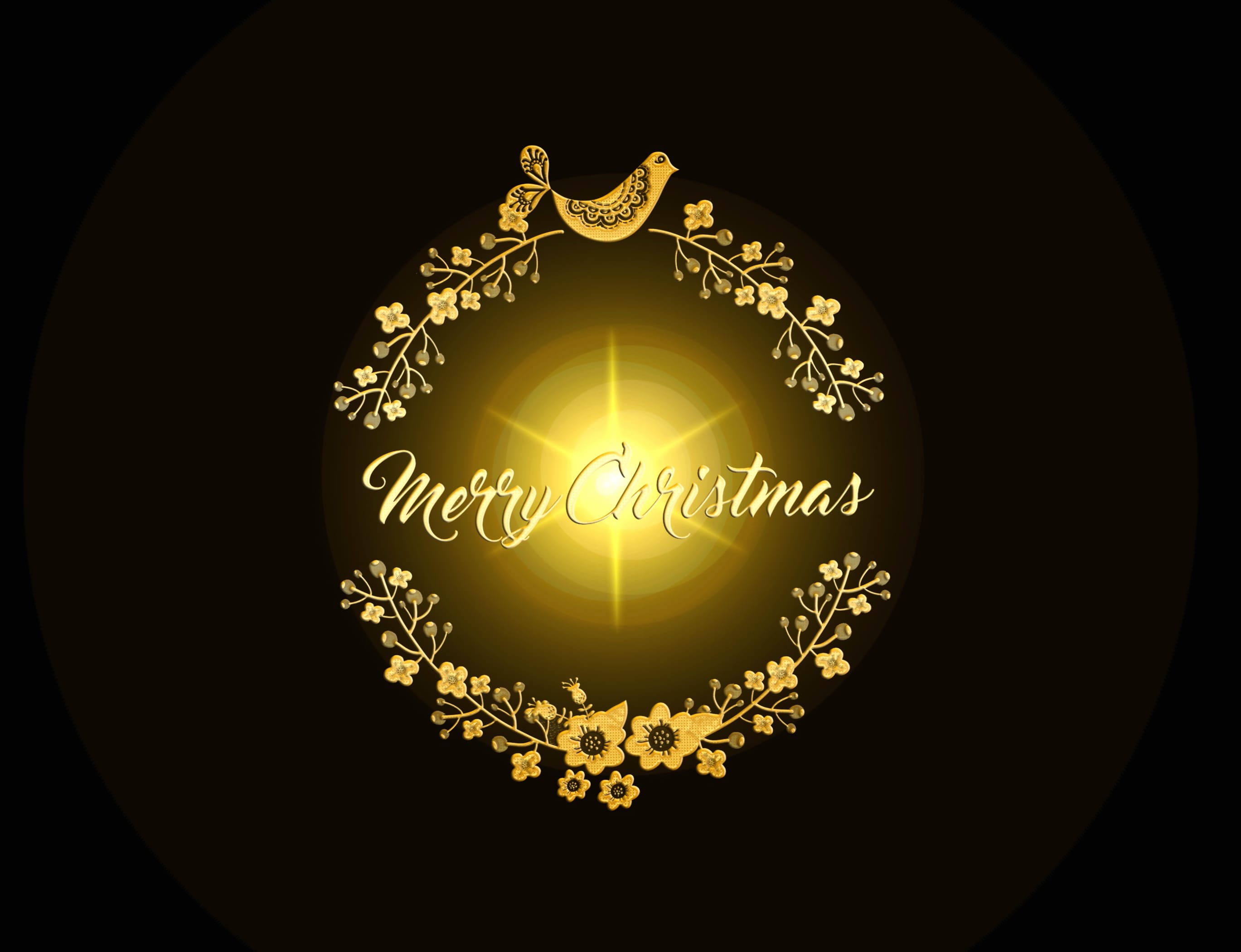 Minimalist Merry Christmas Holiday Christmas at 2048 x 2048 iPad size wallpapers HD quality