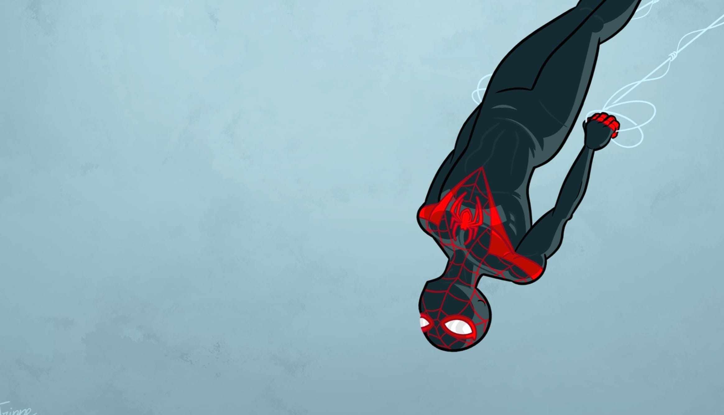 Minimalist Miles Morales - Ultimate Spider-Man at 2560 x 1440 HD size wallpapers HD quality