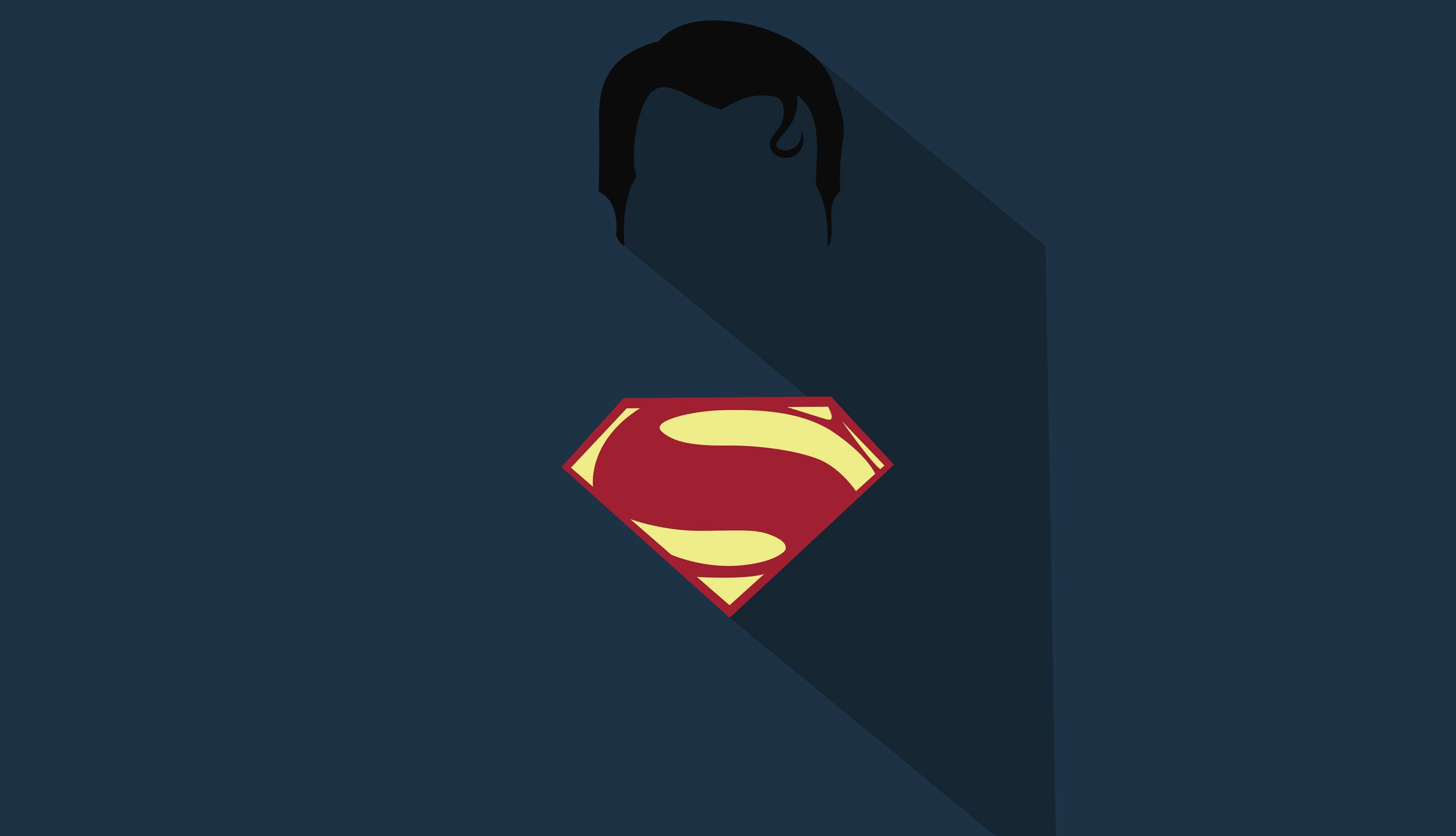 Minimalist Superman Logo - wallpapers HD quality