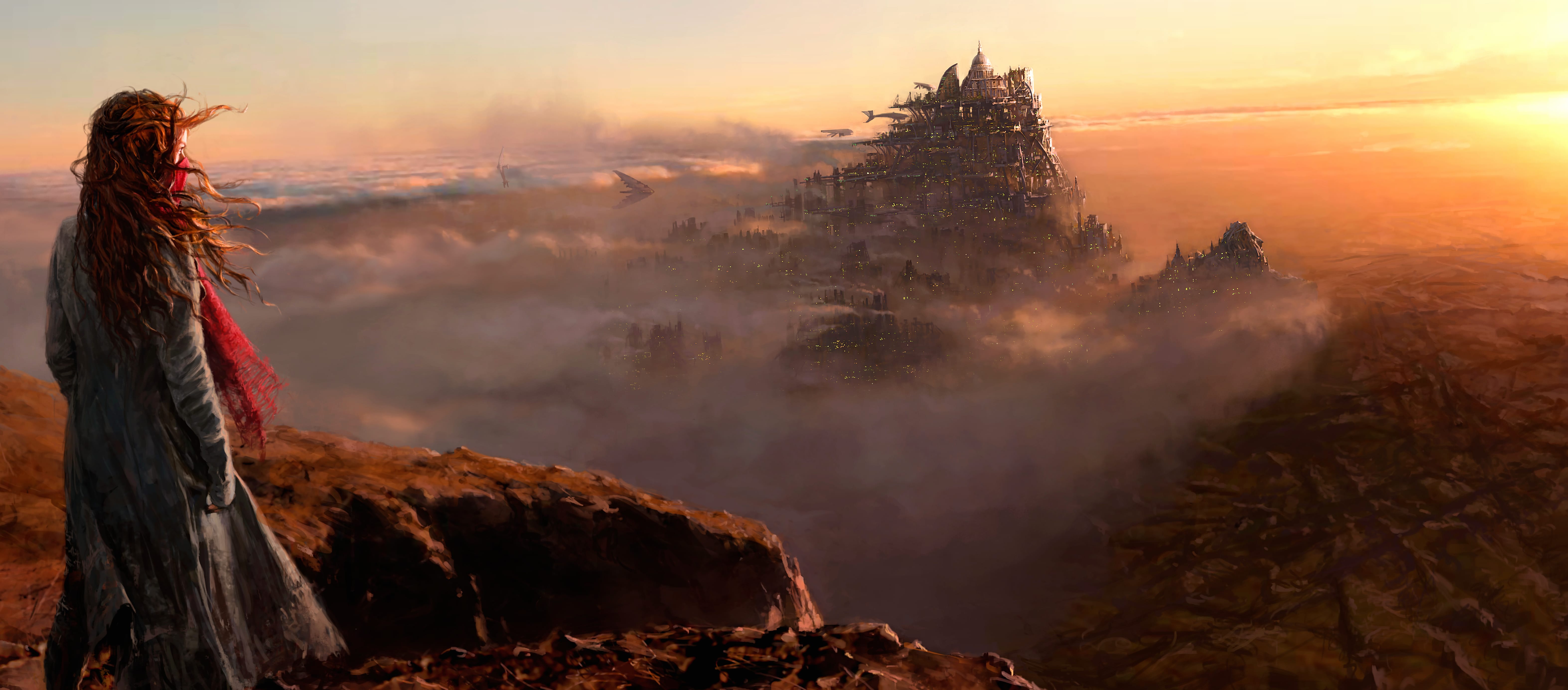 Mortal Engines Fantasy Landscape - at 2048 x 2048 iPad size wallpapers HD quality