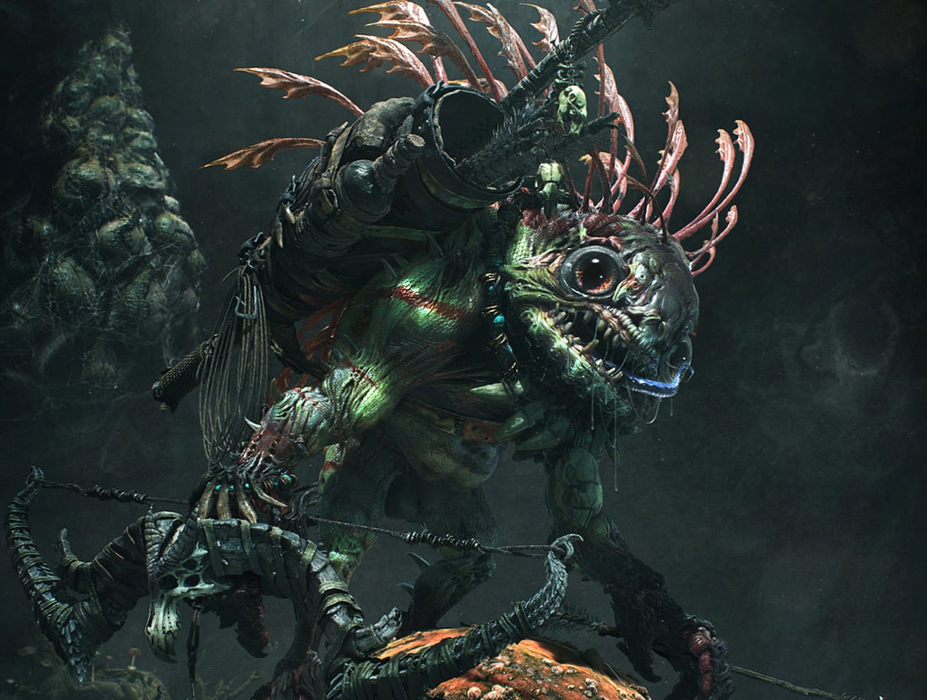 Murloc (World Of Warcraft) Warrior Fantasy Creature Dark Video Game World Of Warcraft Fantasy Warrior Wallpaper wallpapers HD quality
