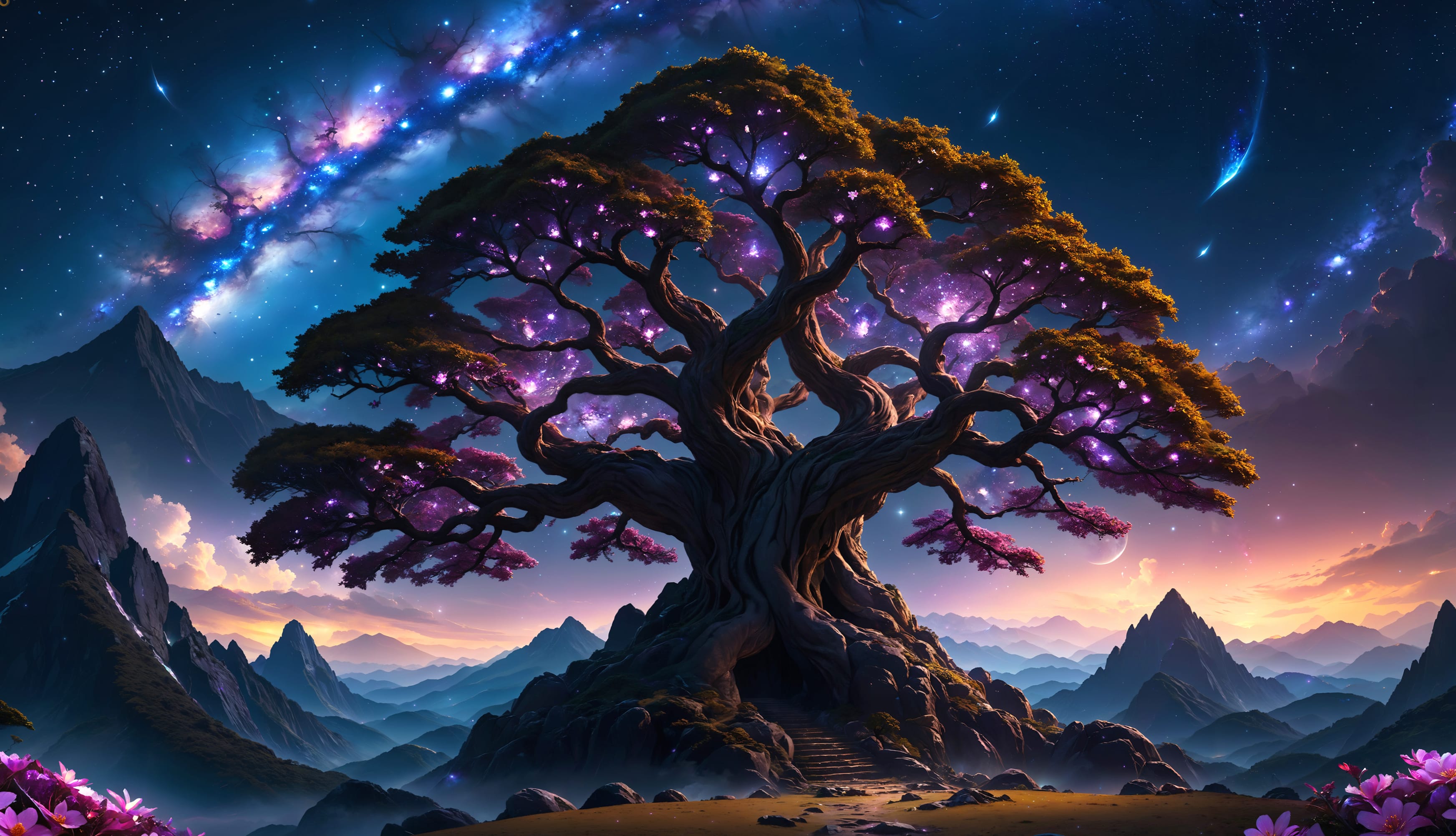 Mysterious Tree at 1600 x 1200 size wallpapers HD quality