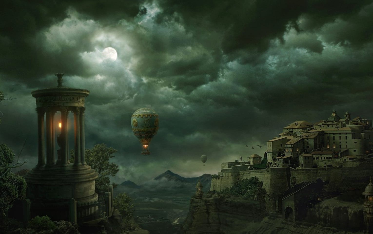 Mystic Beacon Balloon - at 1600 x 900 HD size wallpapers HD quality