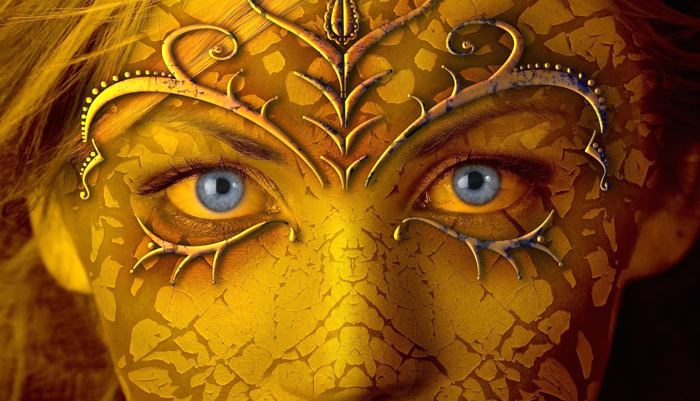 Mystic Gaze - Fantasy Woman at 1920 x 1080 HD size wallpapers HD quality