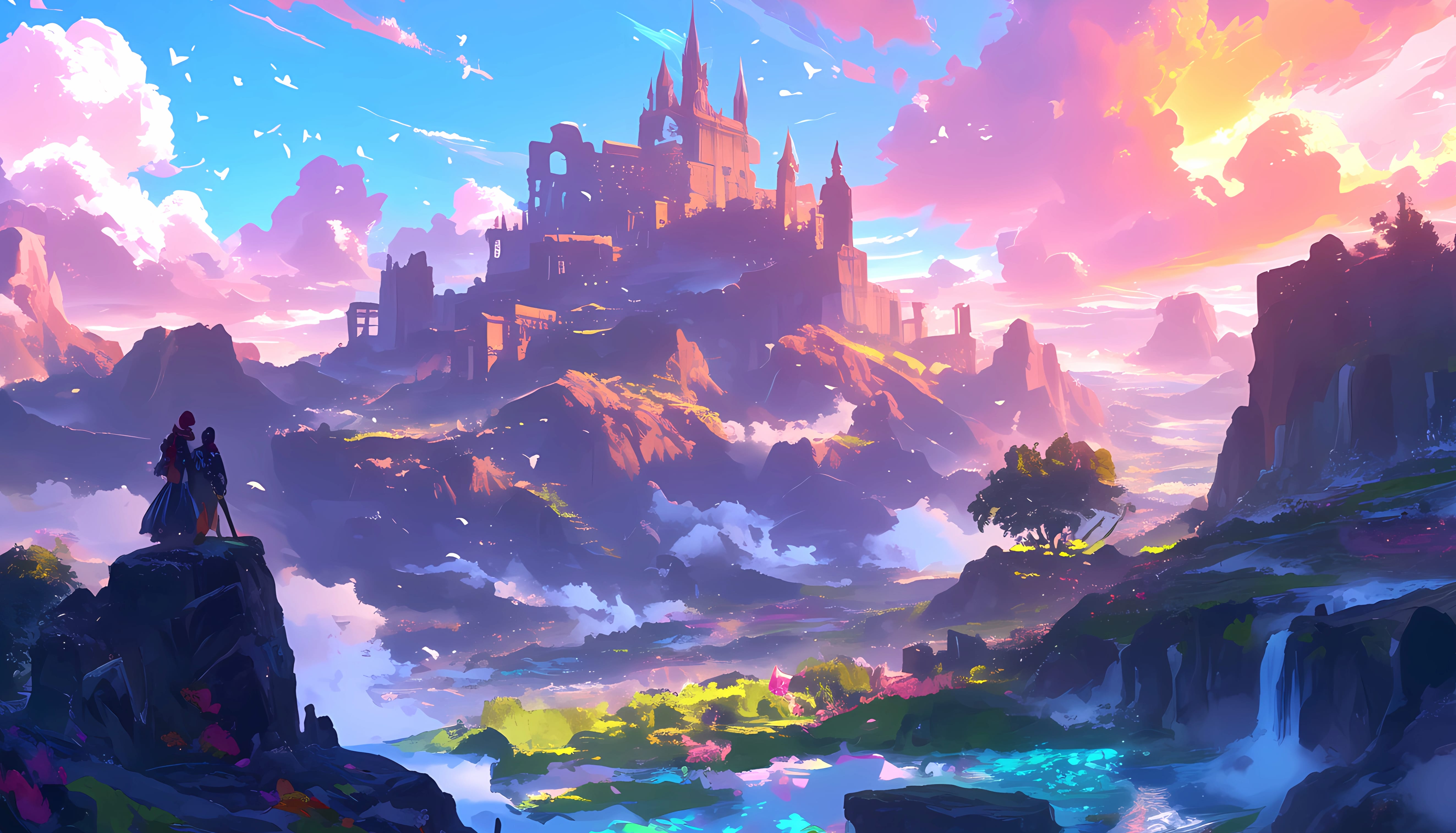 Mystical Fantasy Castle - Anime Landscape wallpapers HD quality