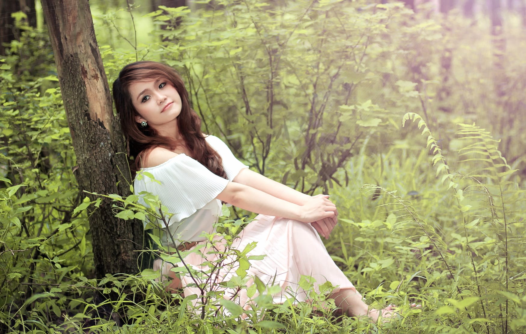 Nature Serenity - Asian Woman wallpapers HD quality