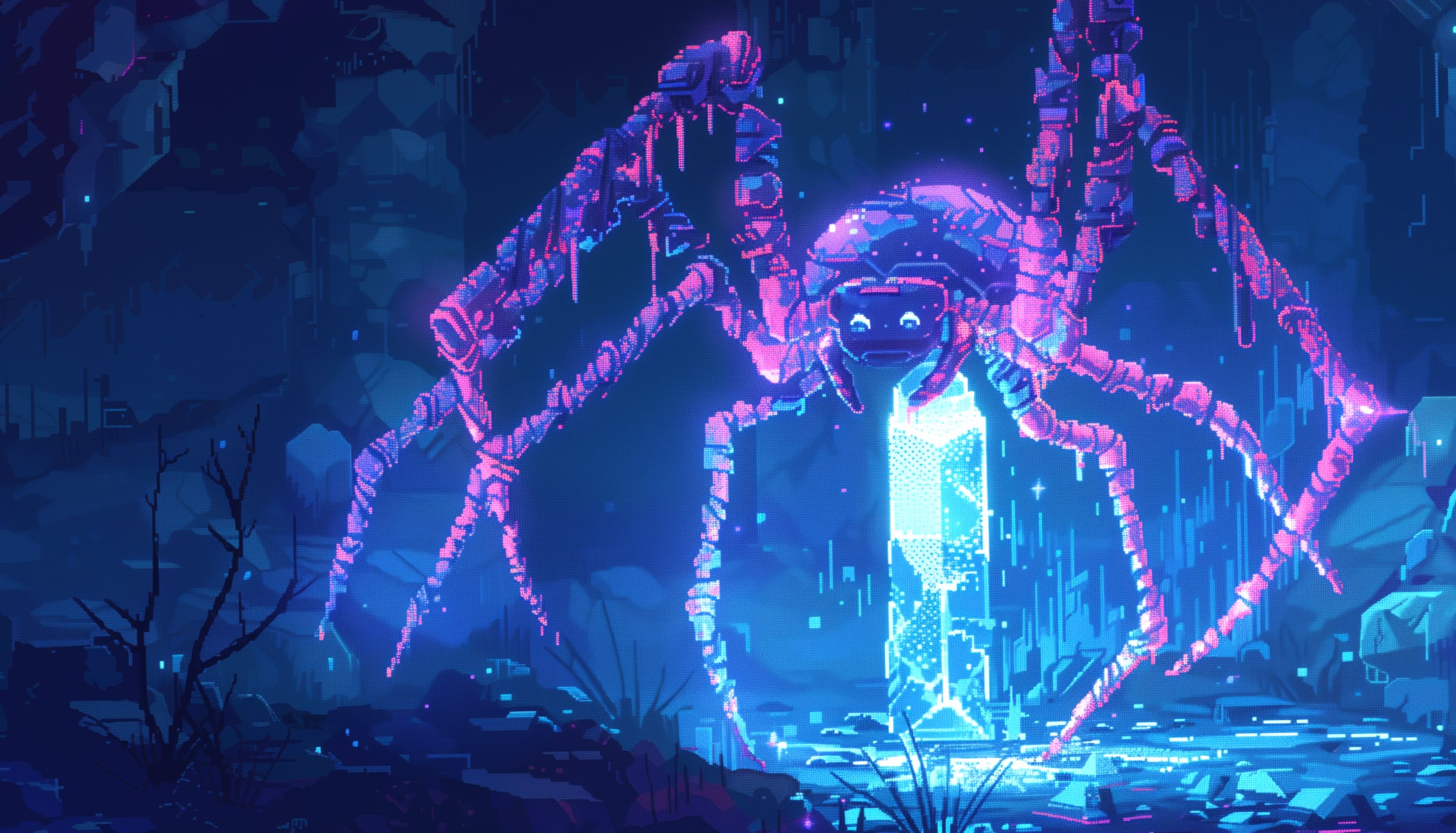 Neon Spider Fantasy wallpapers HD quality