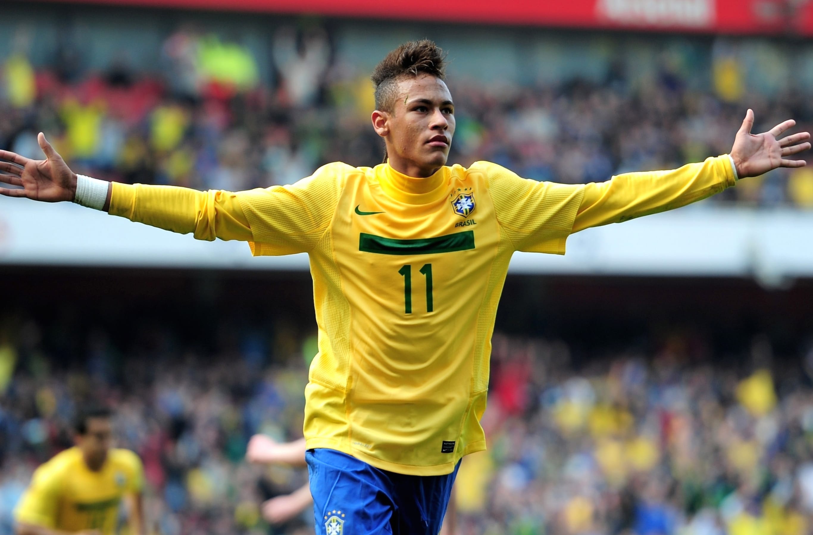 Neymar Celebrates Stunning for Sports Fans wallpapers HD quality