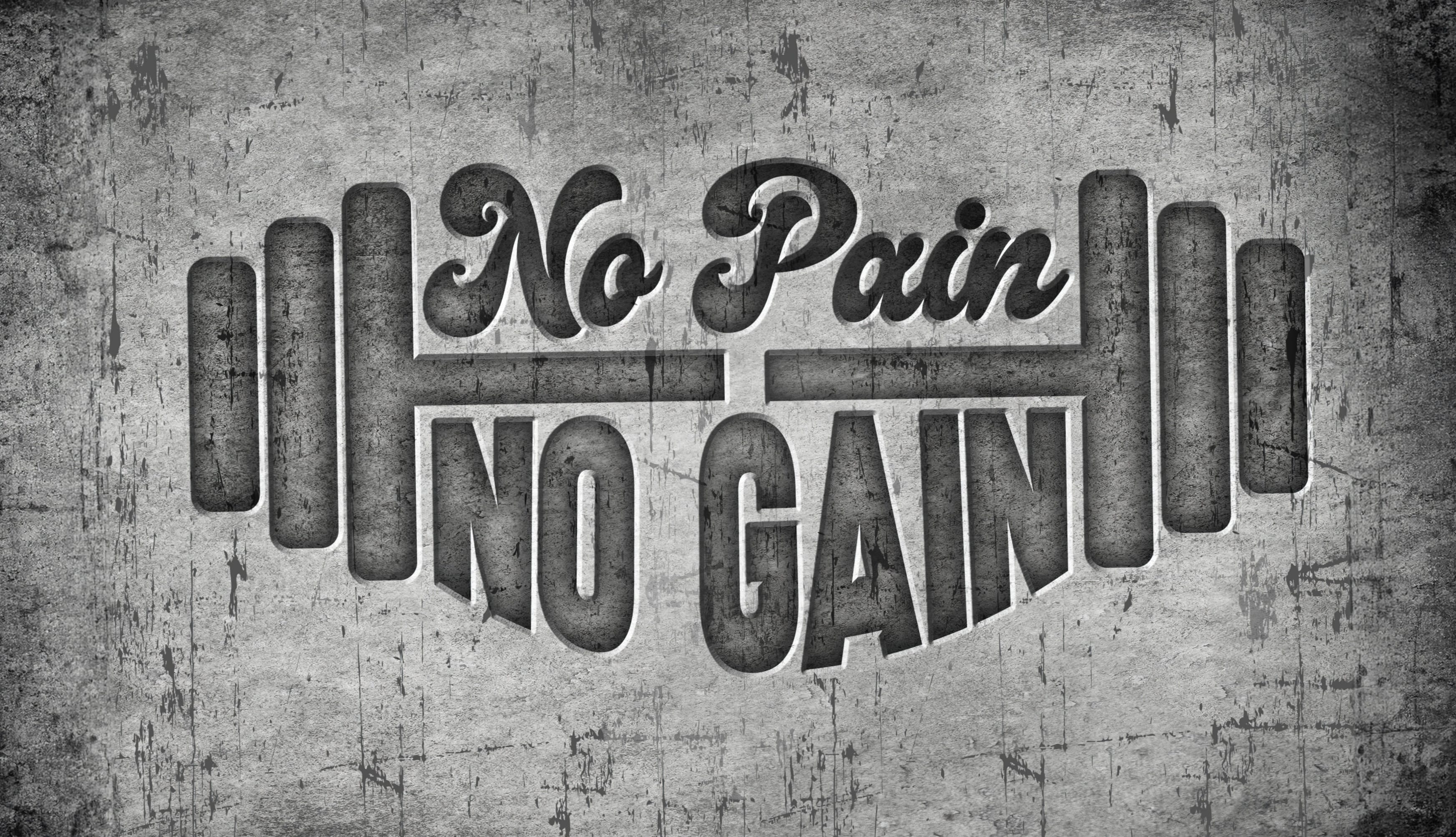 No pain No gain 5K at 2048 x 2048 iPad size wallpapers HD quality