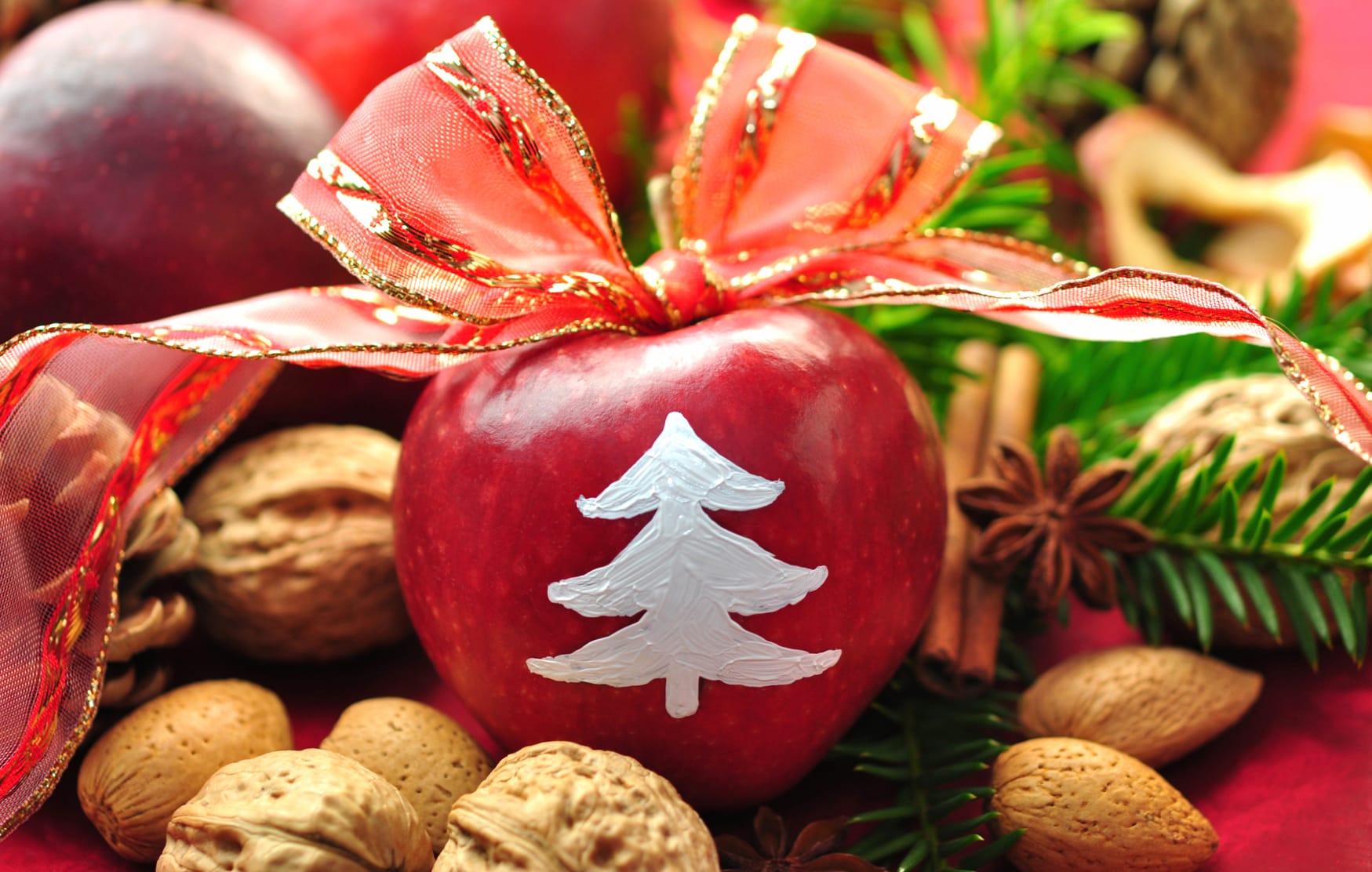 Nut Apple Holiday Christmas wallpapers HD quality