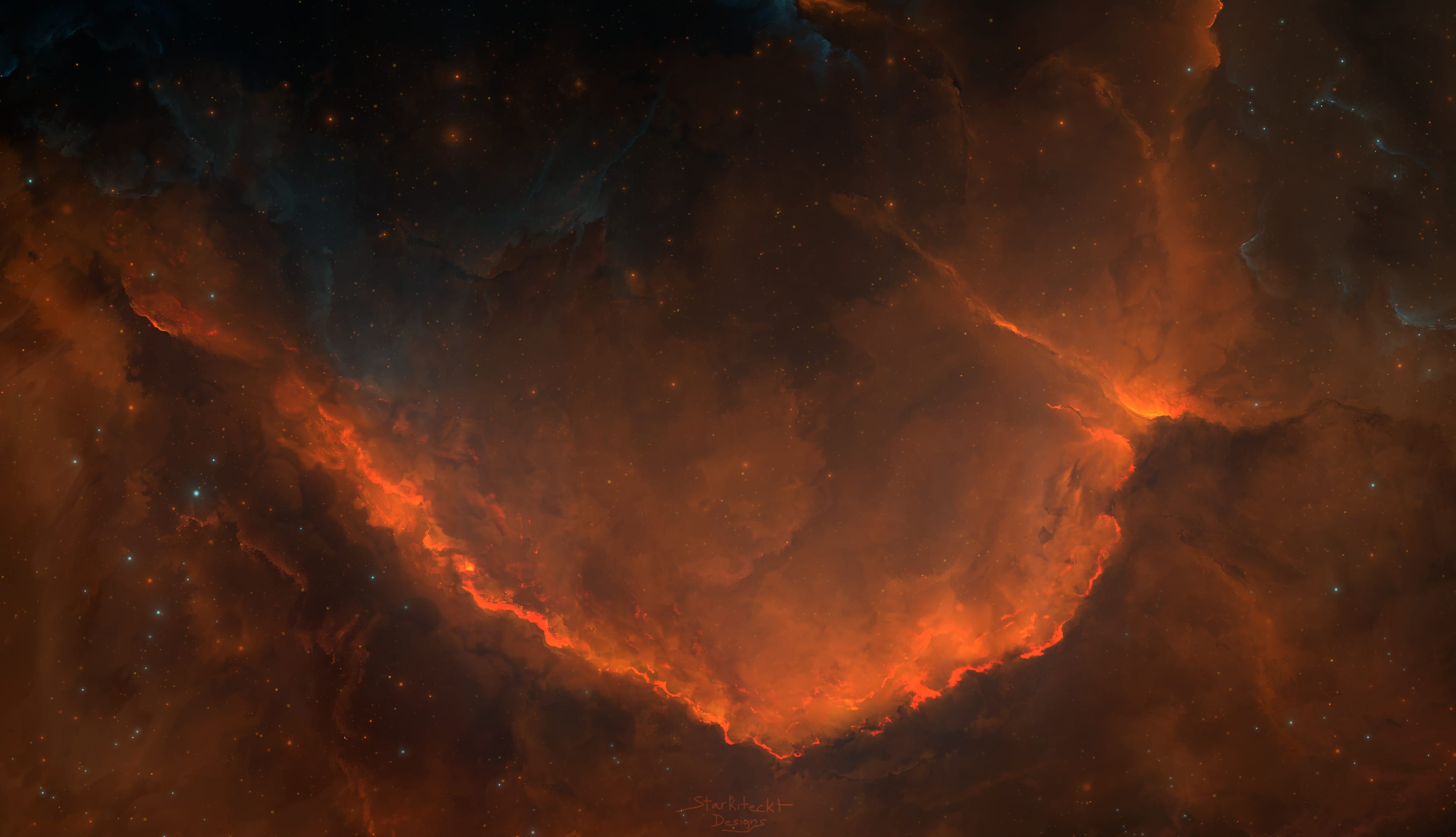 Orange Bowl Nebula wallpapers HD quality