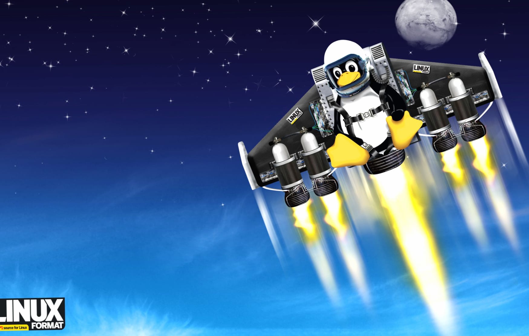 Penguin Technology Linux at 1366 x 768 HD size wallpapers HD quality