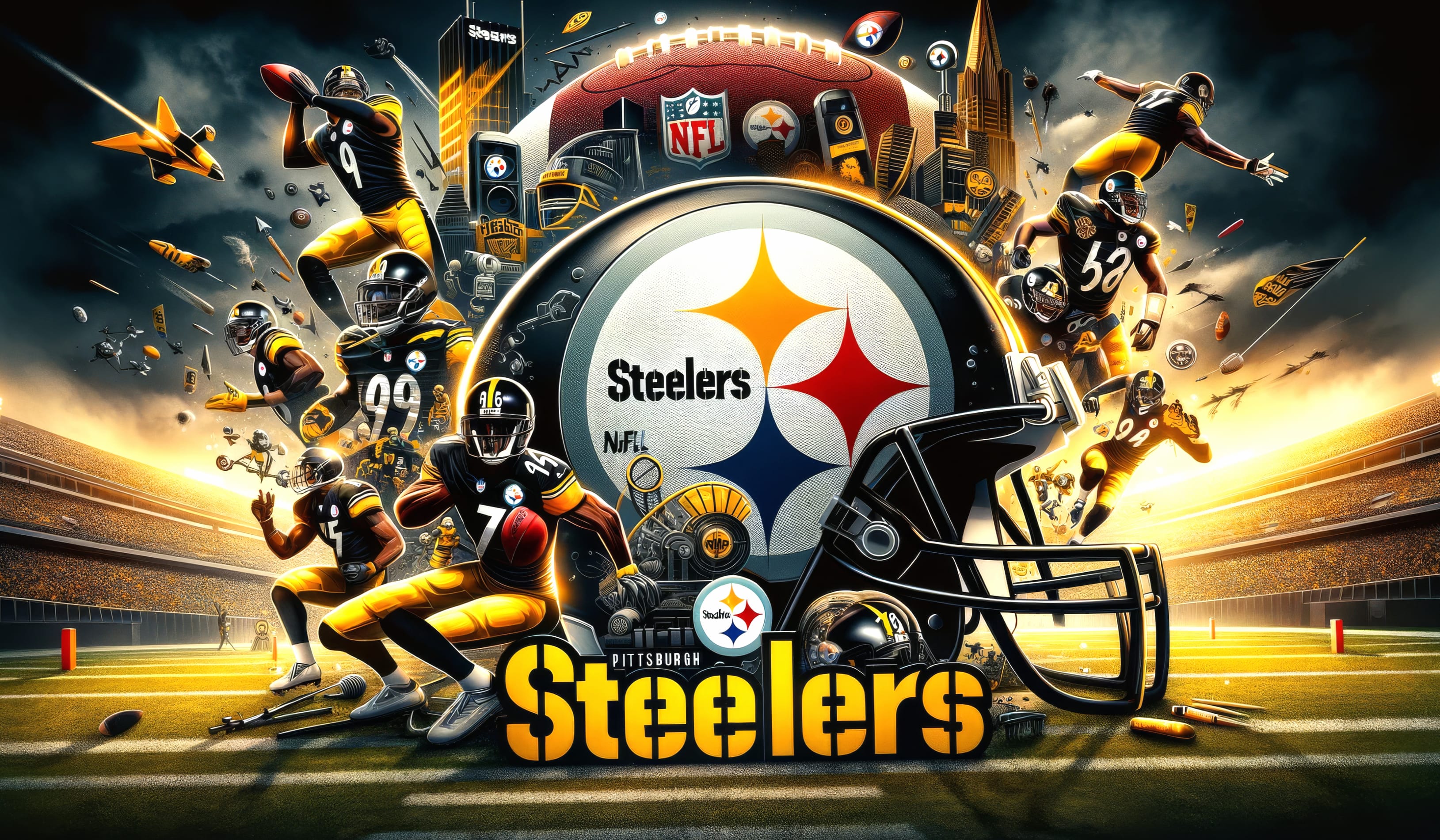 Pittsburgh Steelers Epic NFL Sports Wallpaper at 750 x 1334 iPhone 6 size wallpapers HD quality