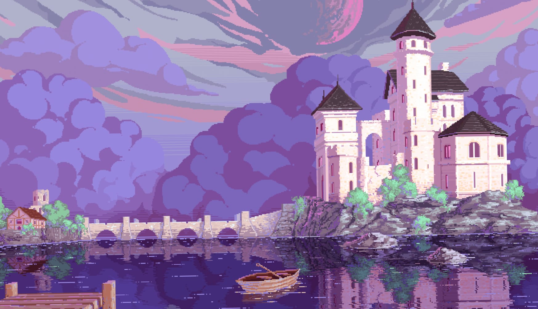 Pixel Art Castle wallpapers HD quality