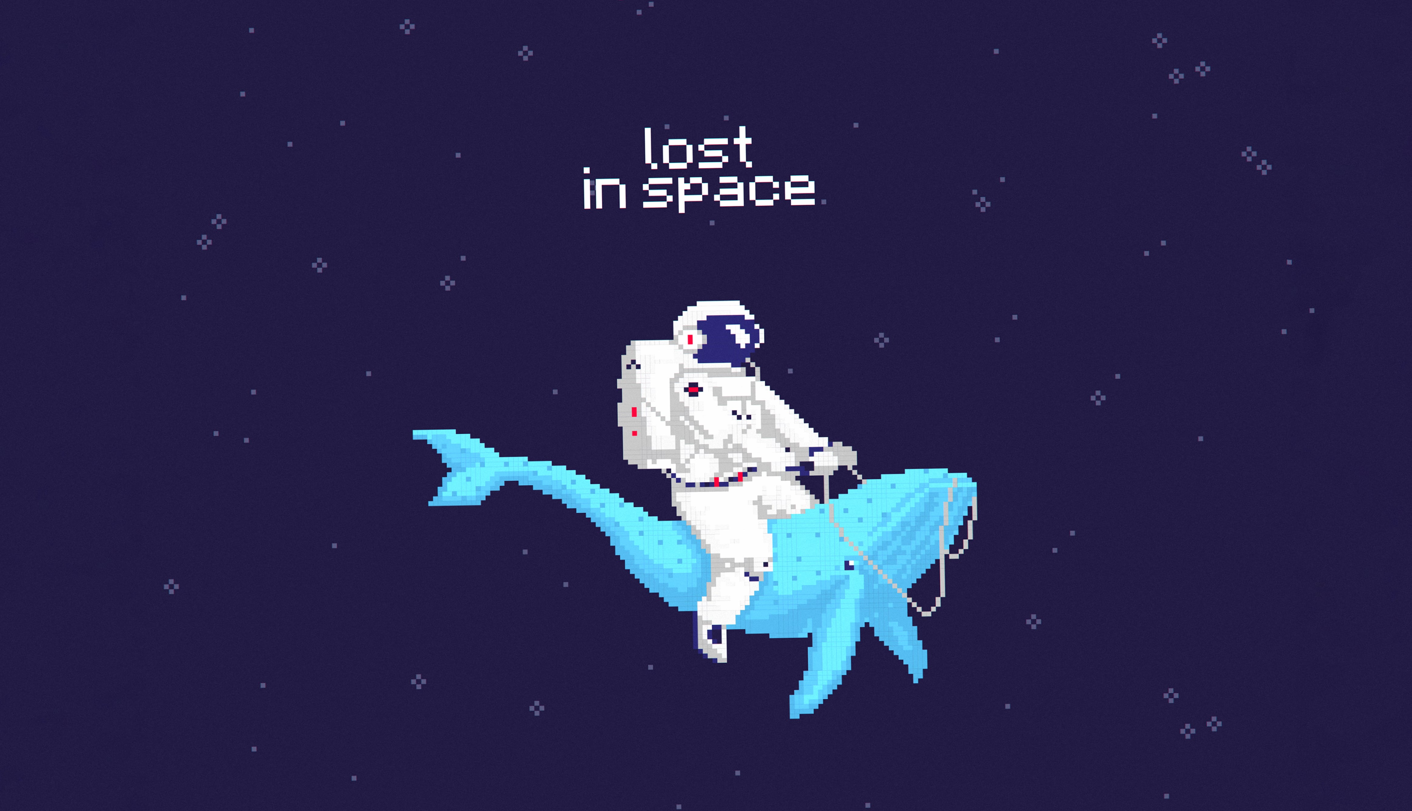 Pixel Art Sci Fi Astronaut wallpapers HD quality