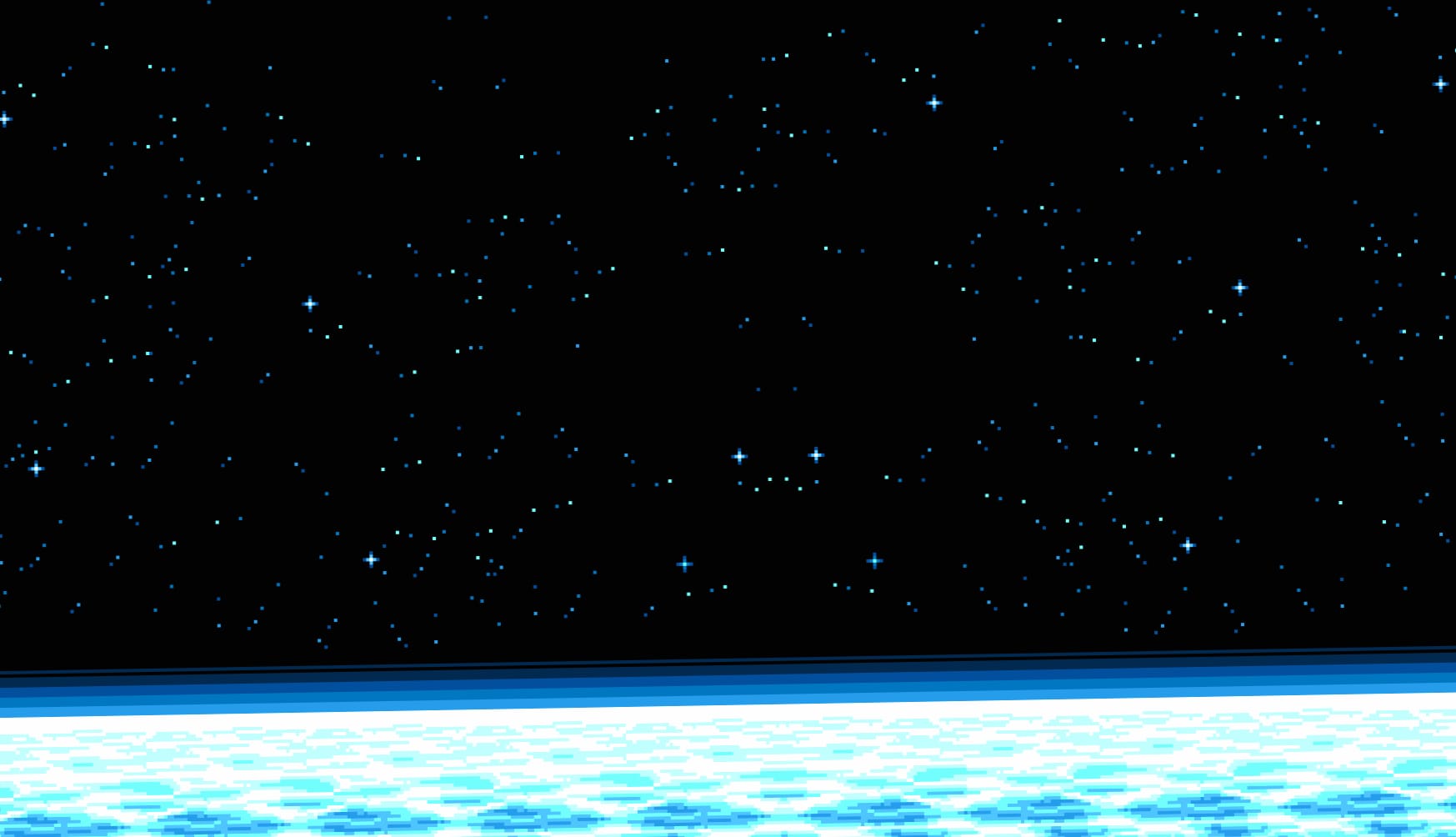 Pixel Art Starry Space wallpapers HD quality