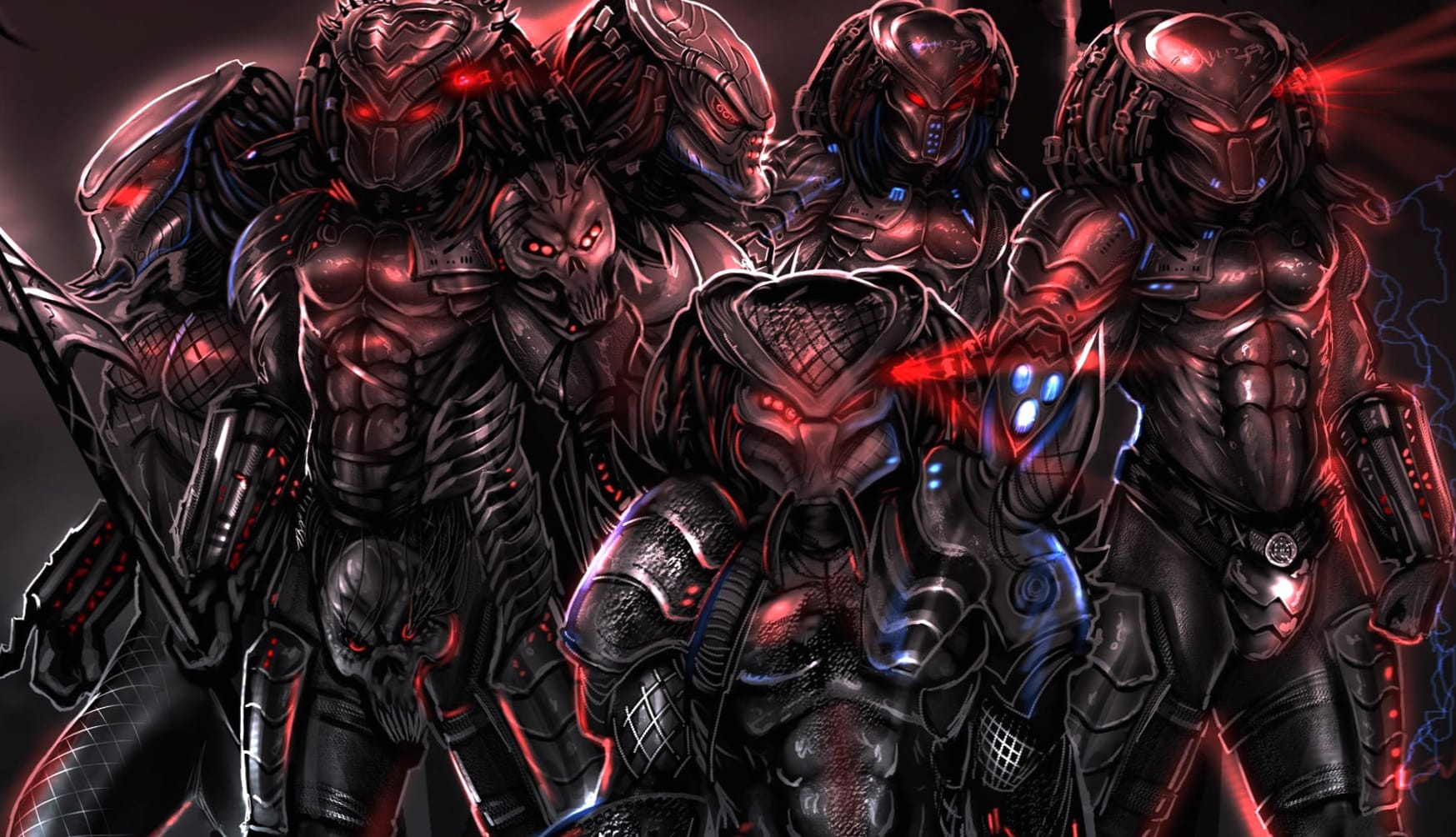 Predator Squad Sci-Fi Showcase wallpapers HD quality