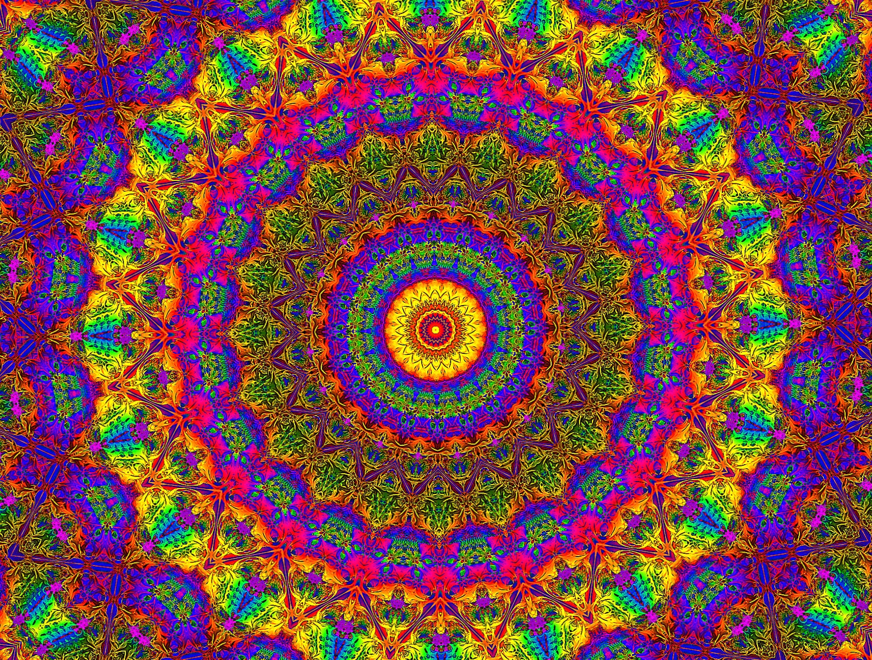 Psychedelic Kaleidoscope at 1280 x 720 HD size wallpapers HD quality