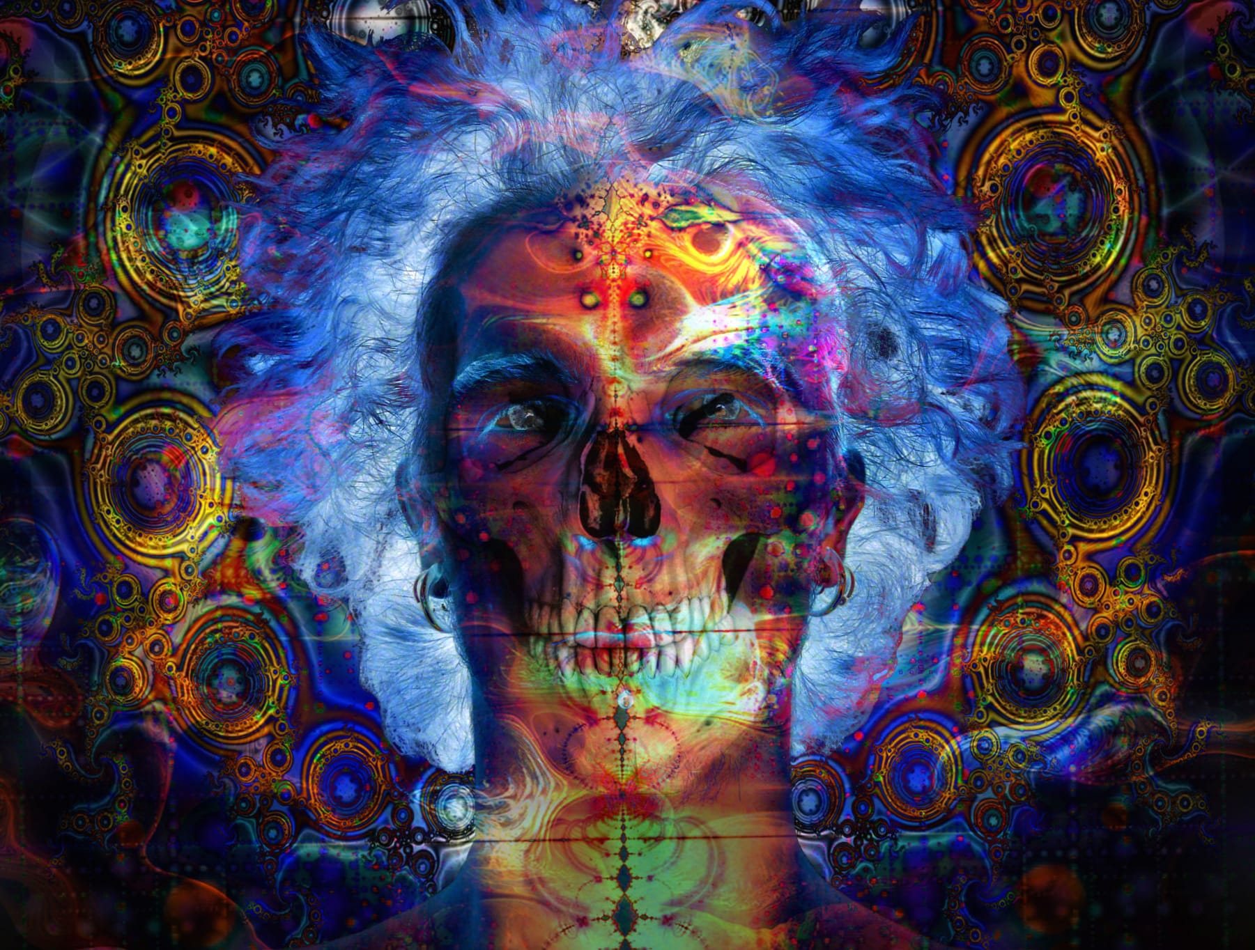 Psychedelic Skull Art - wallpapers HD quality