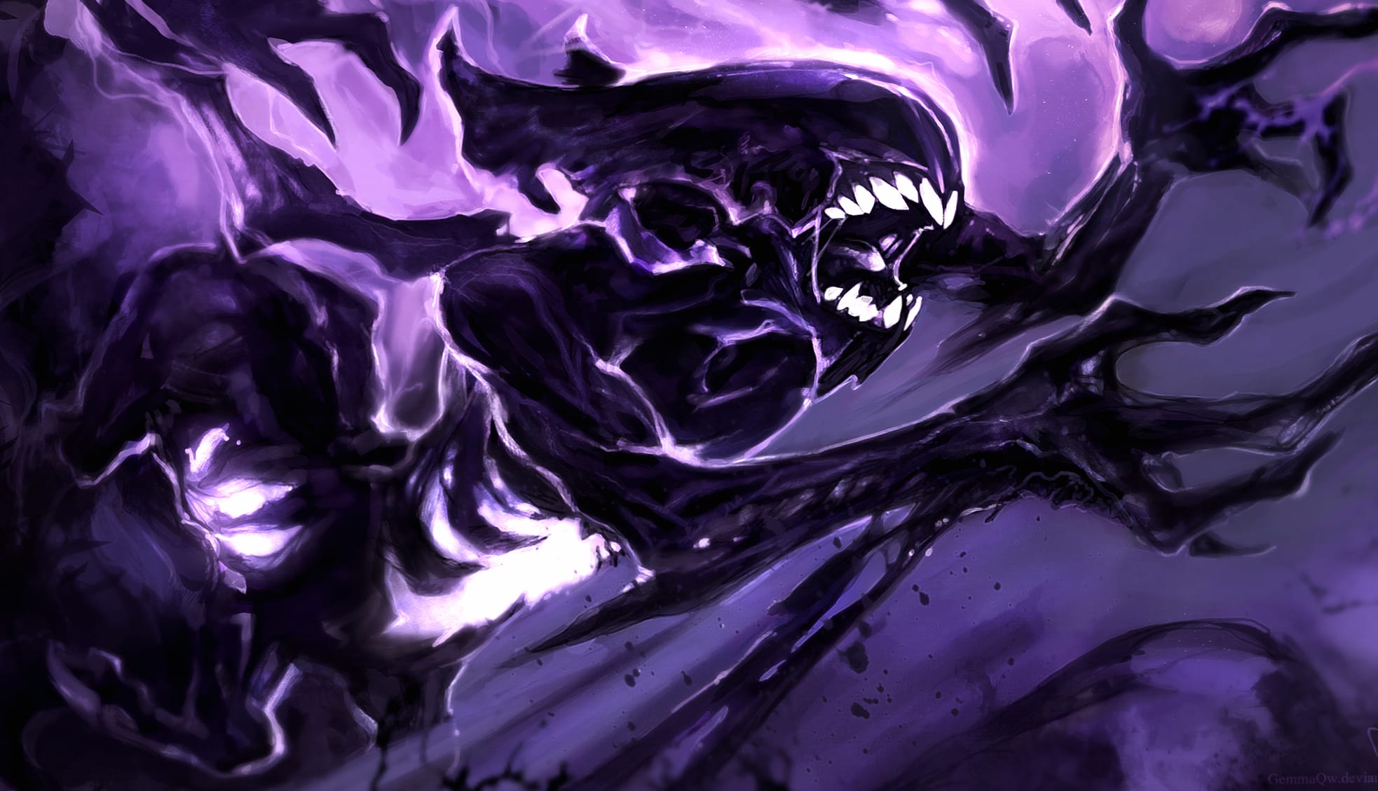 Purple Creature Dark Bane (DotA 2) Video Game DotA 2 wallpapers HD quality