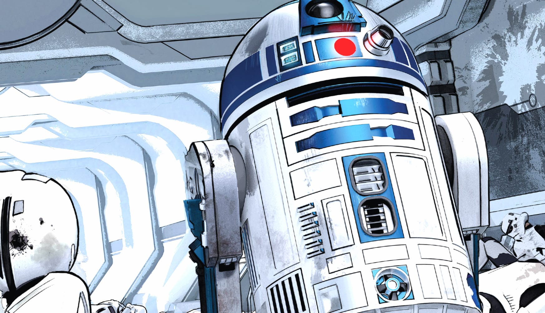 R2-D2 Comic Star Wars wallpapers HD quality