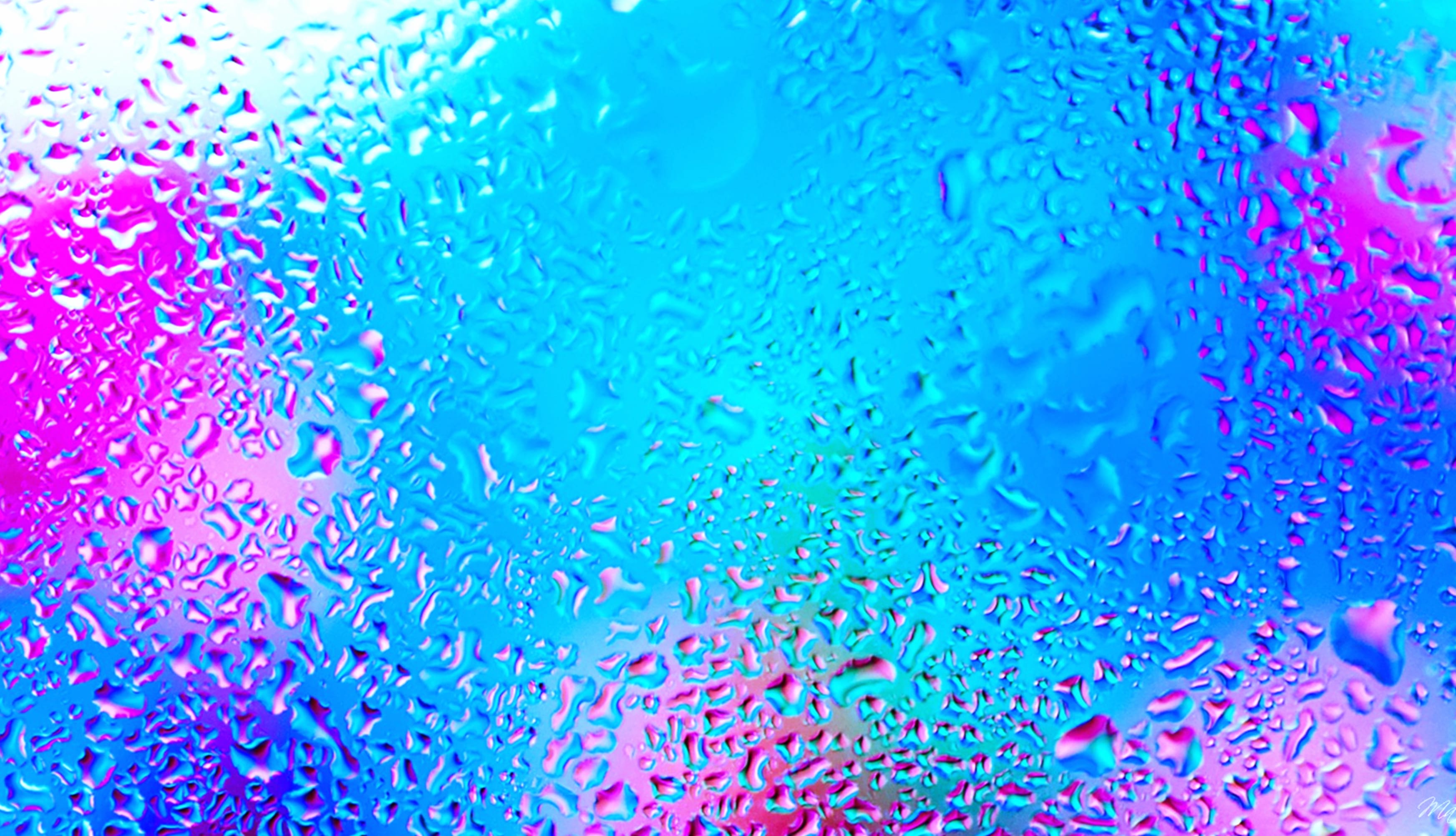 Raindrop Prism HD Window View Wallpaper at 1024 x 1024 iPad size wallpapers HD quality