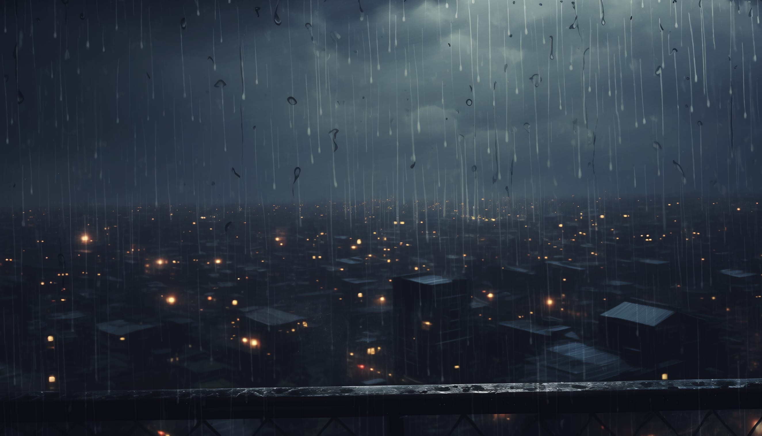 Rainy Cityscape wallpapers HD quality