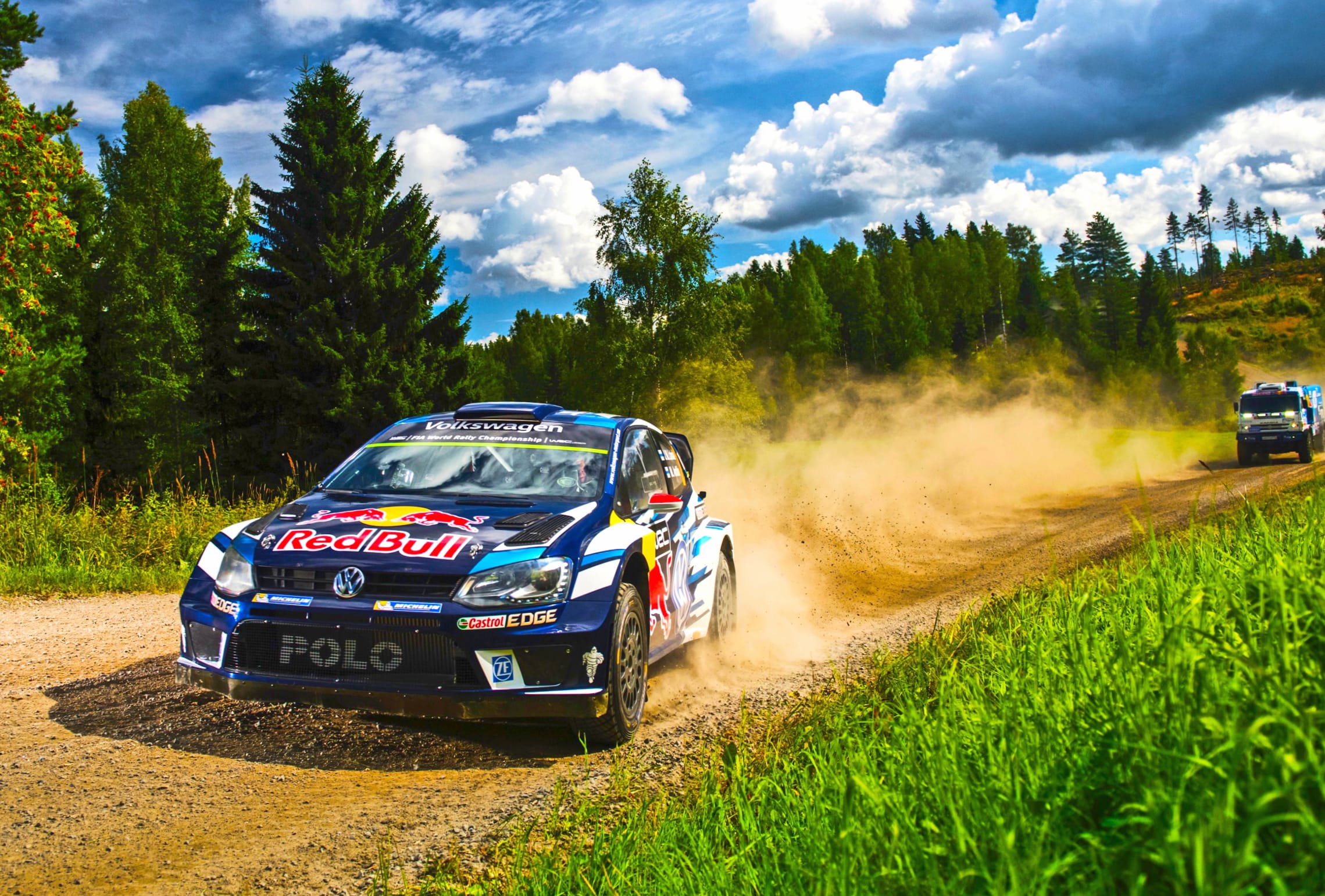 Rally Race on Dirt Road - wallpapers HD quality