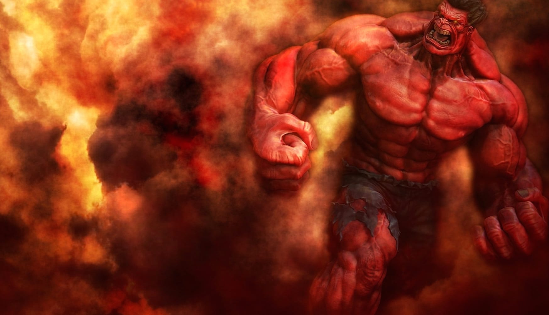 Red Hulk Fury wallpapers HD quality