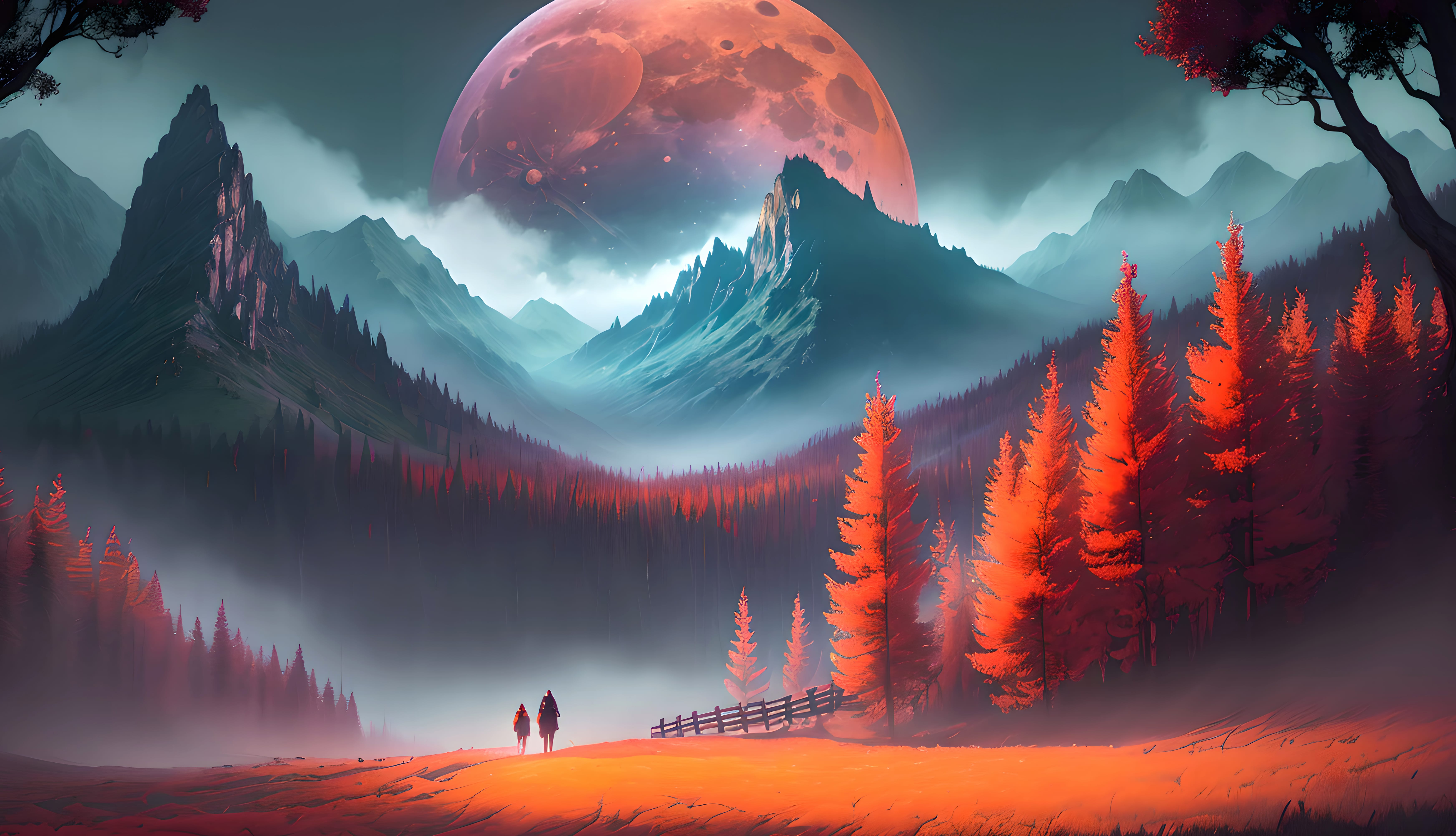 Red Moon wallpapers HD quality