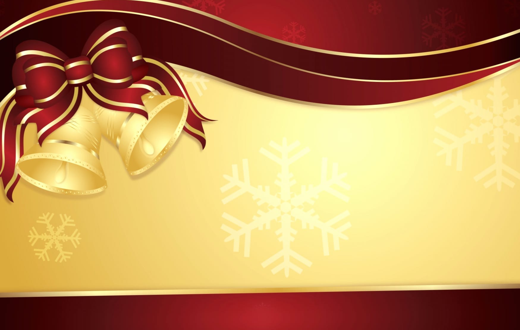 Red Ribbon Bell Holiday Christmas wallpapers HD quality