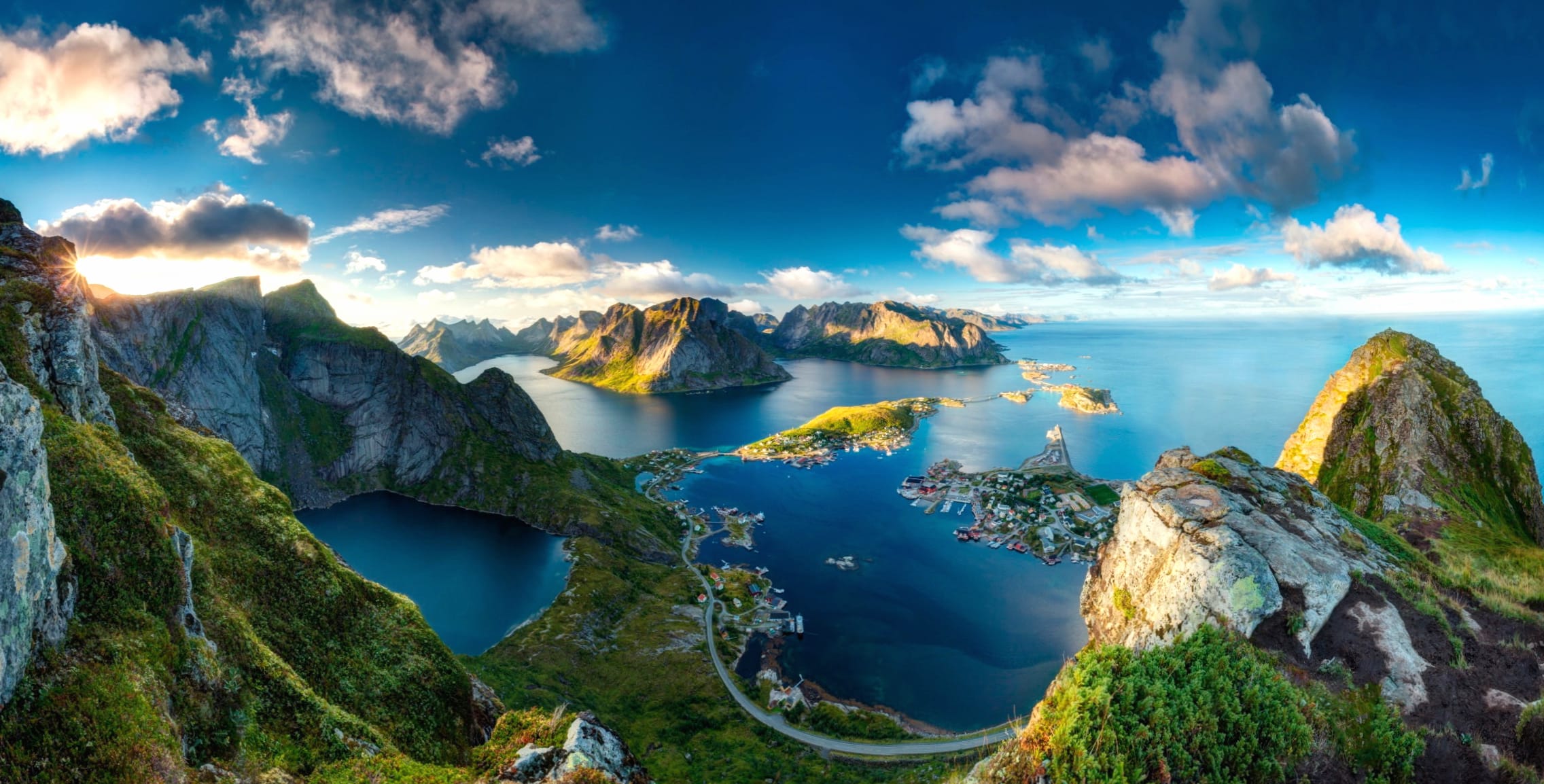 Reine Village Lofoten Islands at 1920 x 1080 HD size wallpapers HD quality