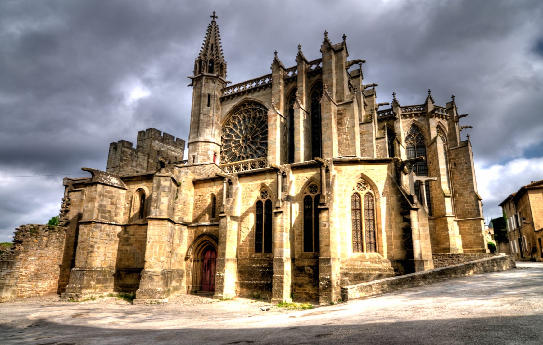 Religious Basilica Of St. Nazaire And St. Celse, Carcassonne wallpapers HD quality