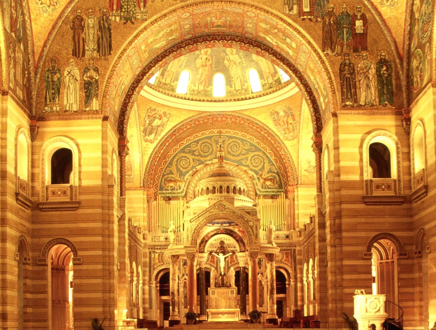 Religious Cathedral Basilica Of Saint Louis Wallpaper at 1920 x 1080 HD size wallpapers HD quality