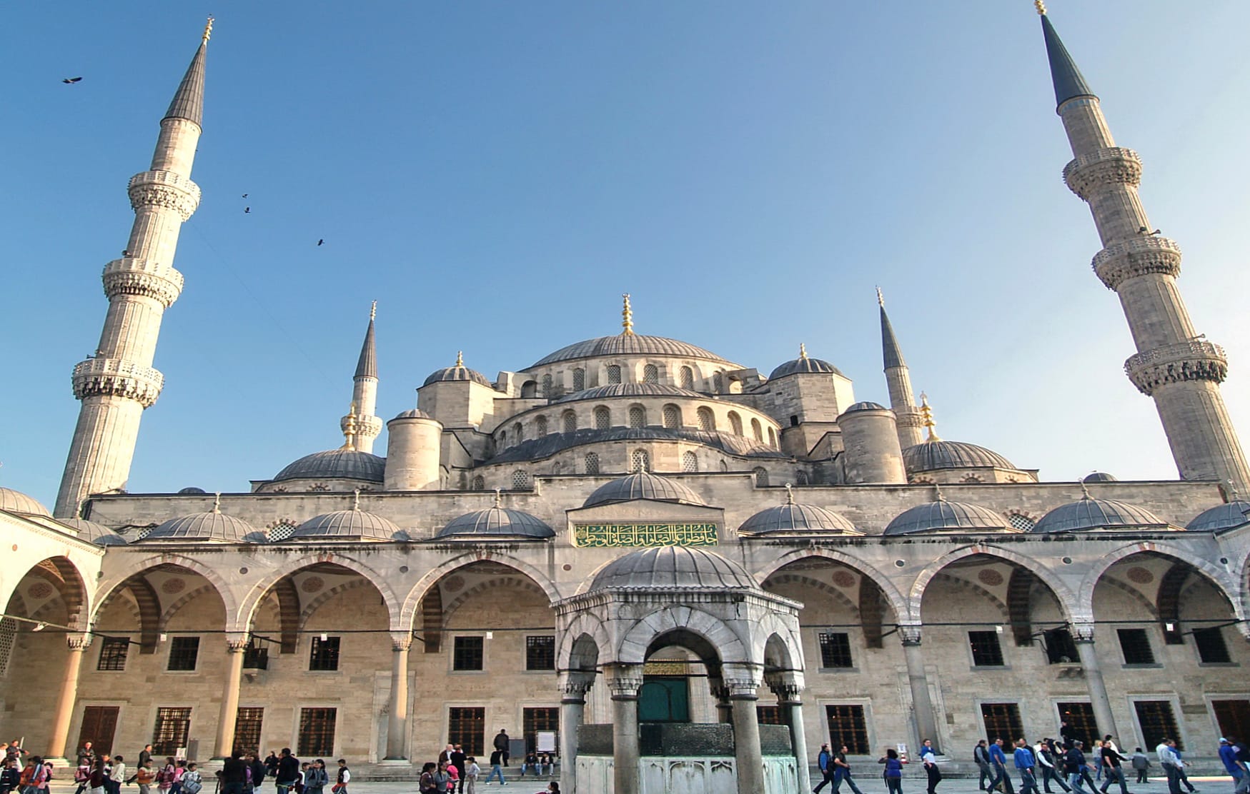 Religious Sultan Ahmed Mosque at 1366 x 768 HD size wallpapers HD quality