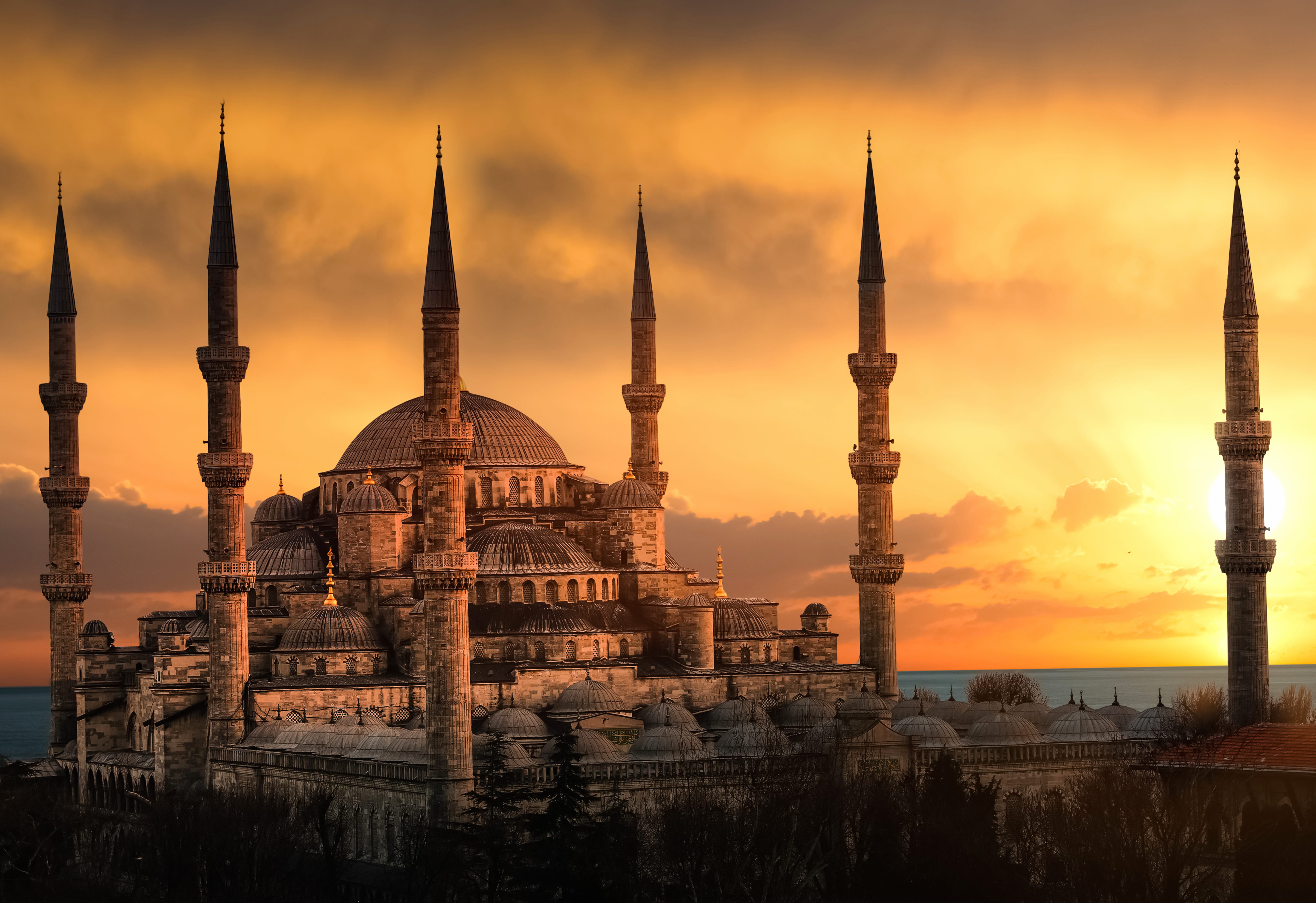 Religious Sultan Ahmed Mosque 8k Ultra wallpapers HD quality