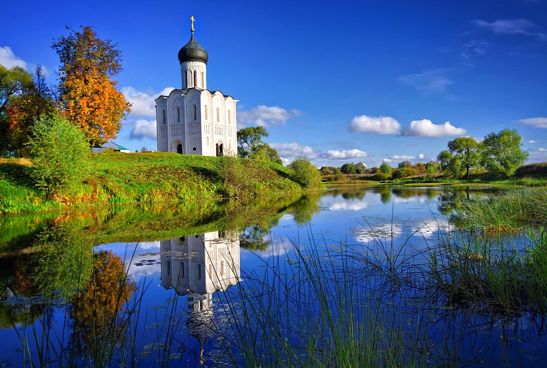 Religious The Church Of The Intercession at 1600 x 900 HD size wallpapers HD quality