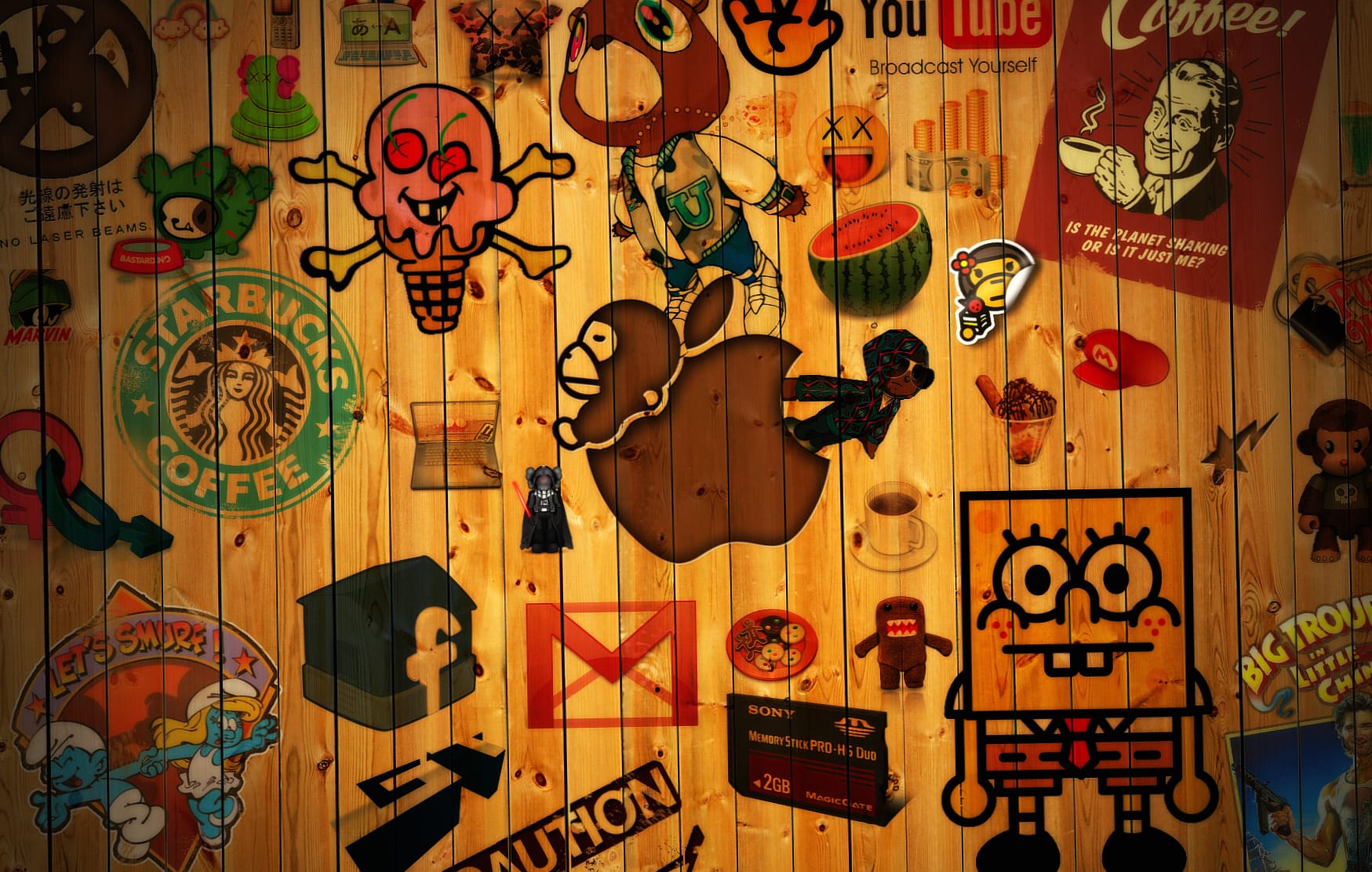 Retro Tech Wood at 1920 x 1080 HD size wallpapers HD quality