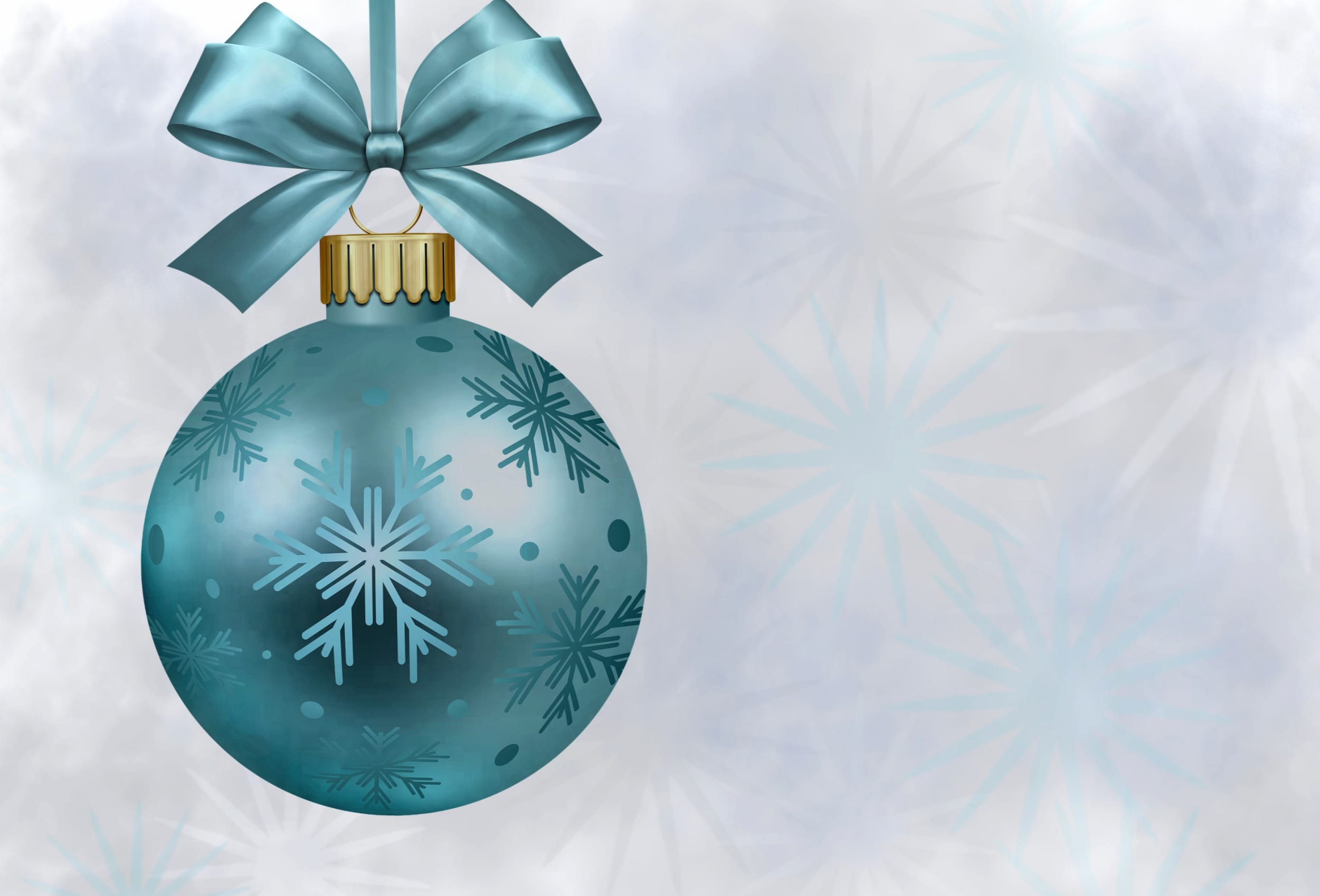 Ribbon Bauble Christmas Ornaments Holiday Christmas at 2048 x 2048 iPad size wallpapers HD quality